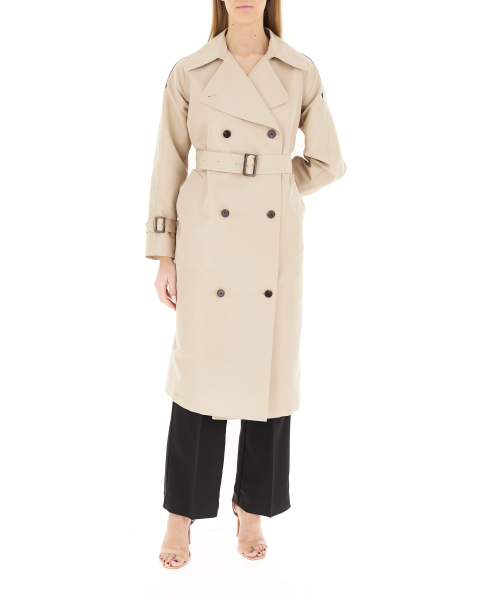 Trench doppiopetto con cintura