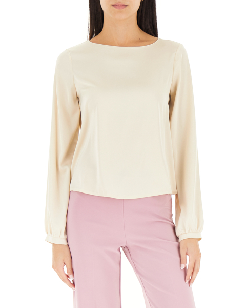 Blusa maniche lunghe
