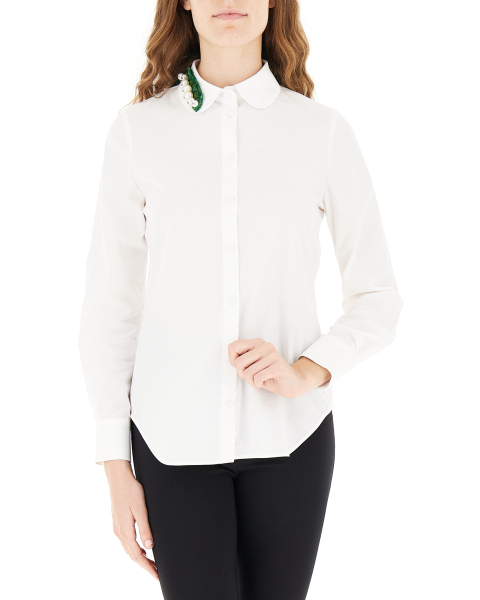 Camicia con applicazioni
