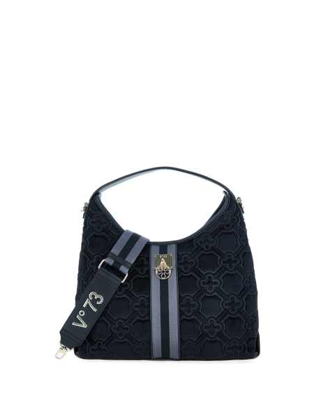 Borsa in velluto ricamato