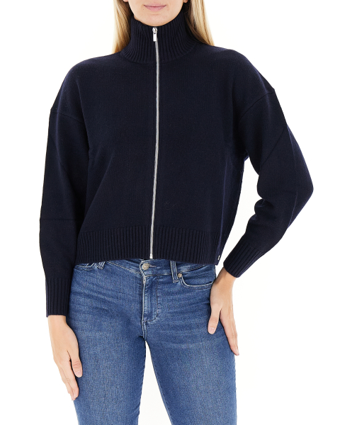 Cardigan con zip
