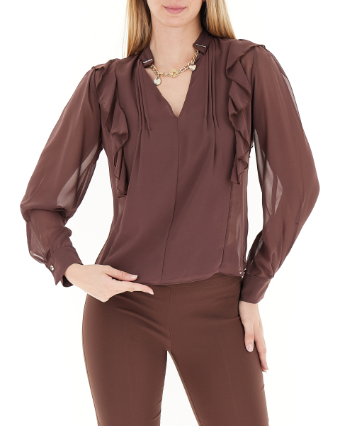Blusa con volants