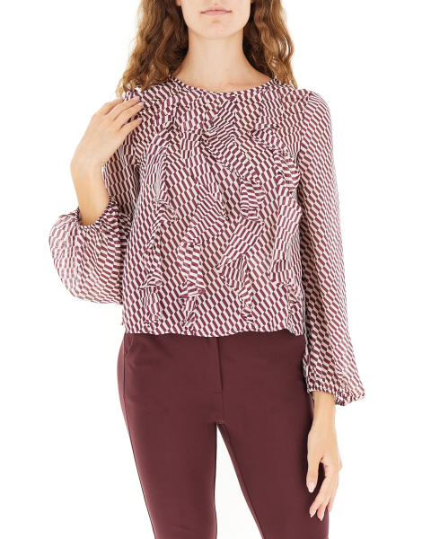 Blusa con rouches