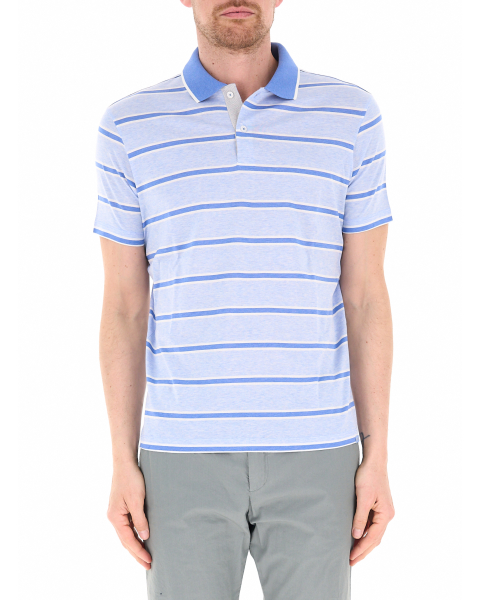 Polo a righe cotone