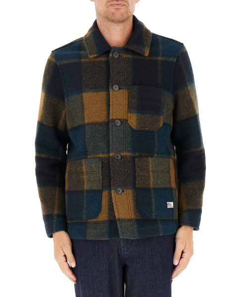Giacca overshirt misto lana