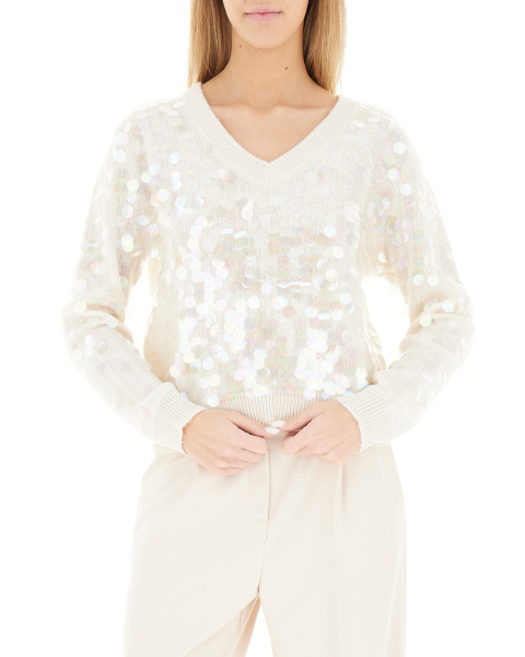 Maglione con paillettes