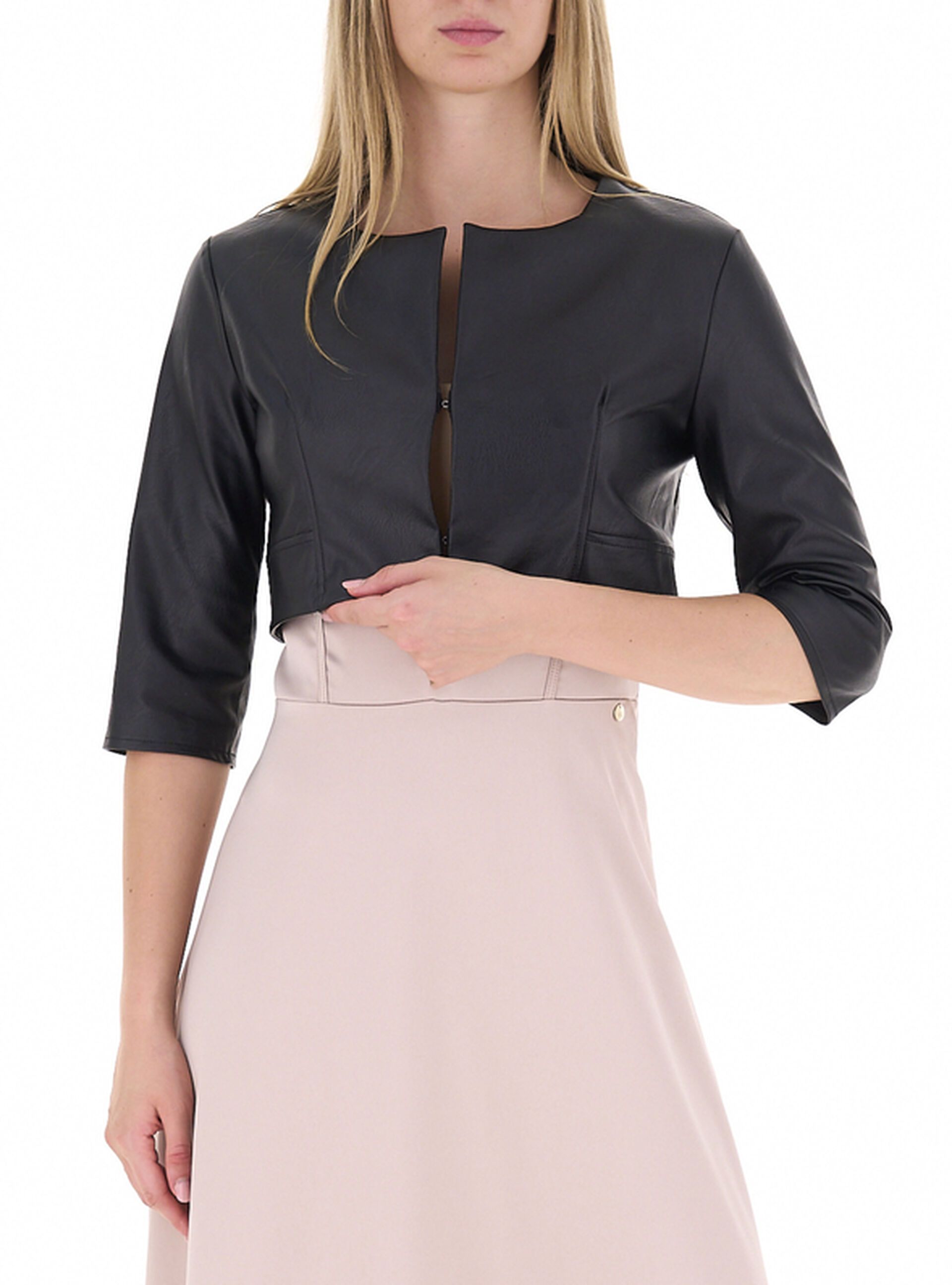 Coprispalle bolero similpelle
