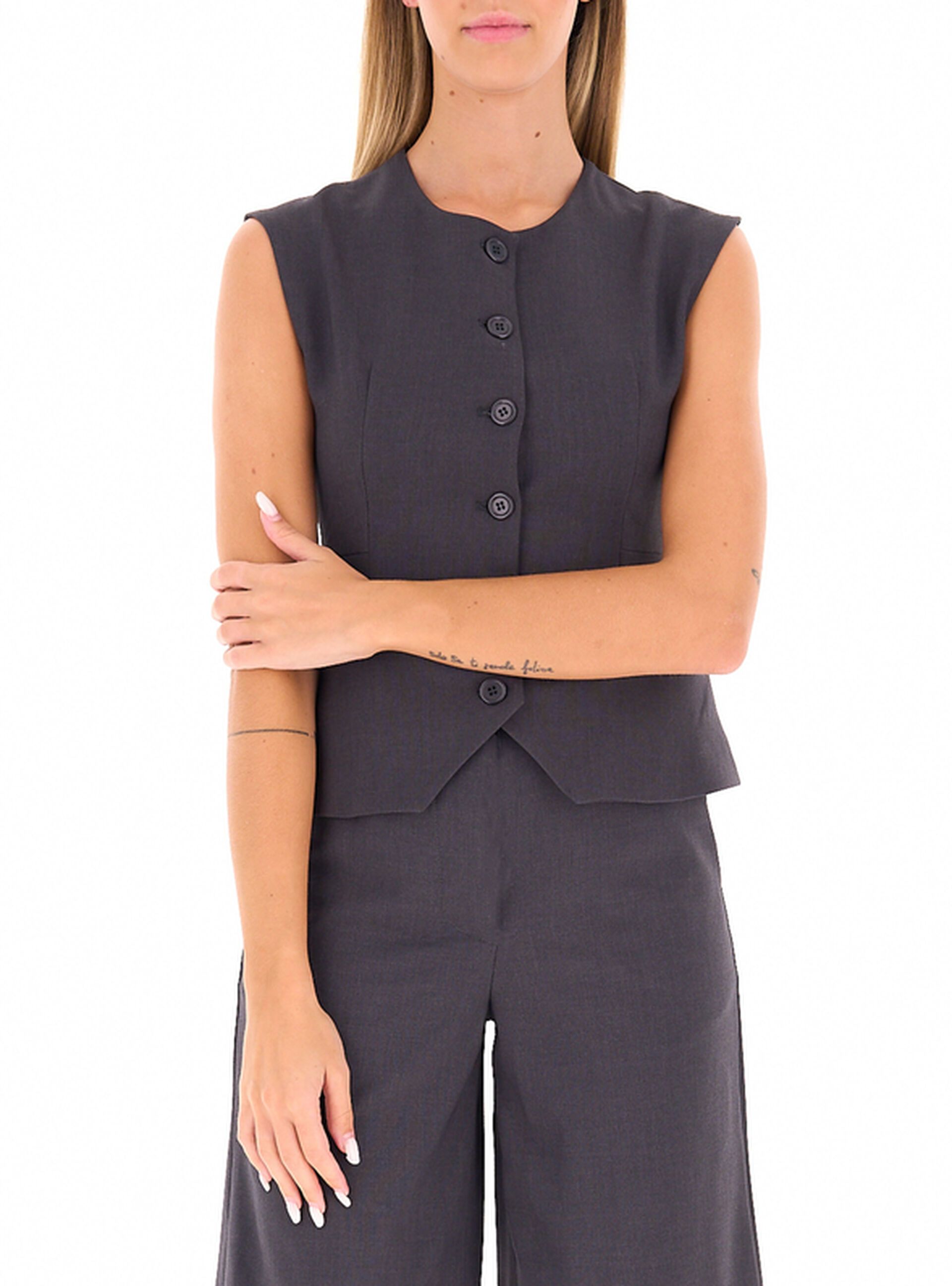 Gilet misto viscosa