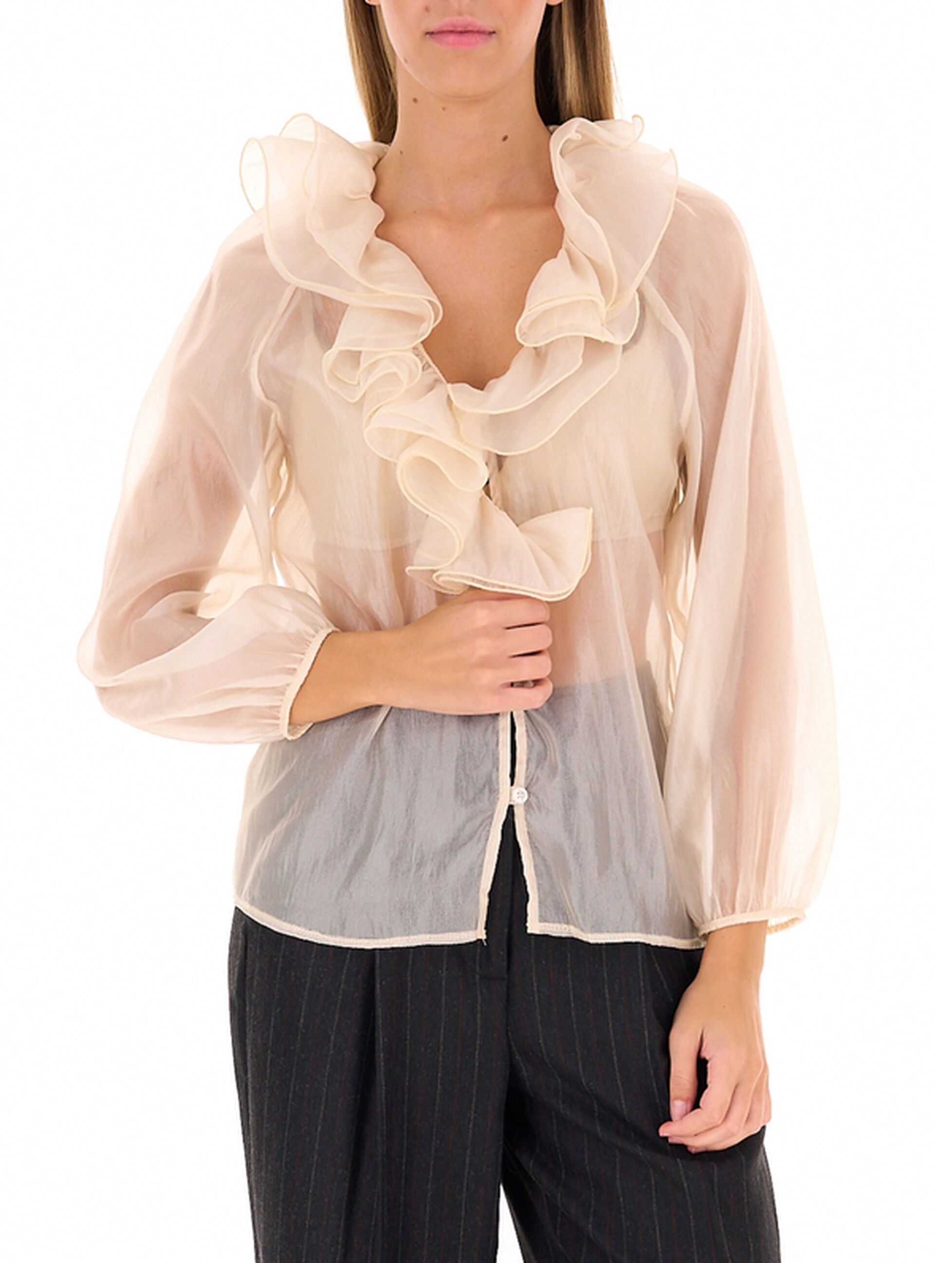 Blusa con volants