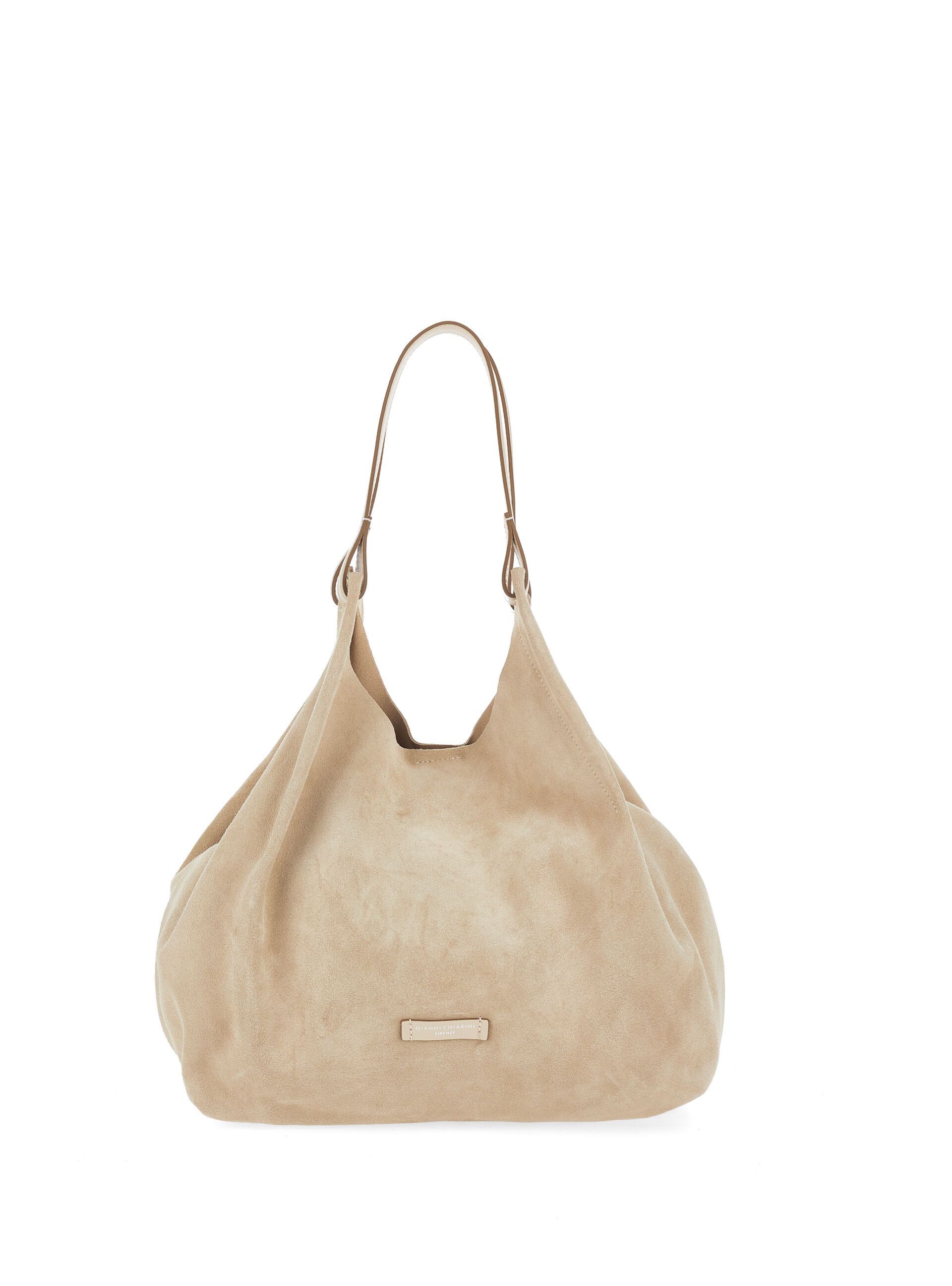 Borsa pelle scamosciata