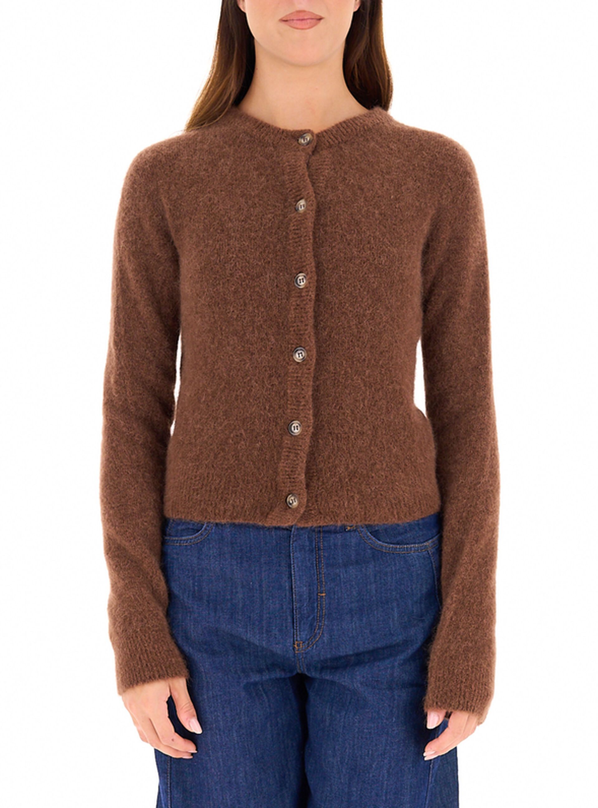 Cardigan misto alpaca