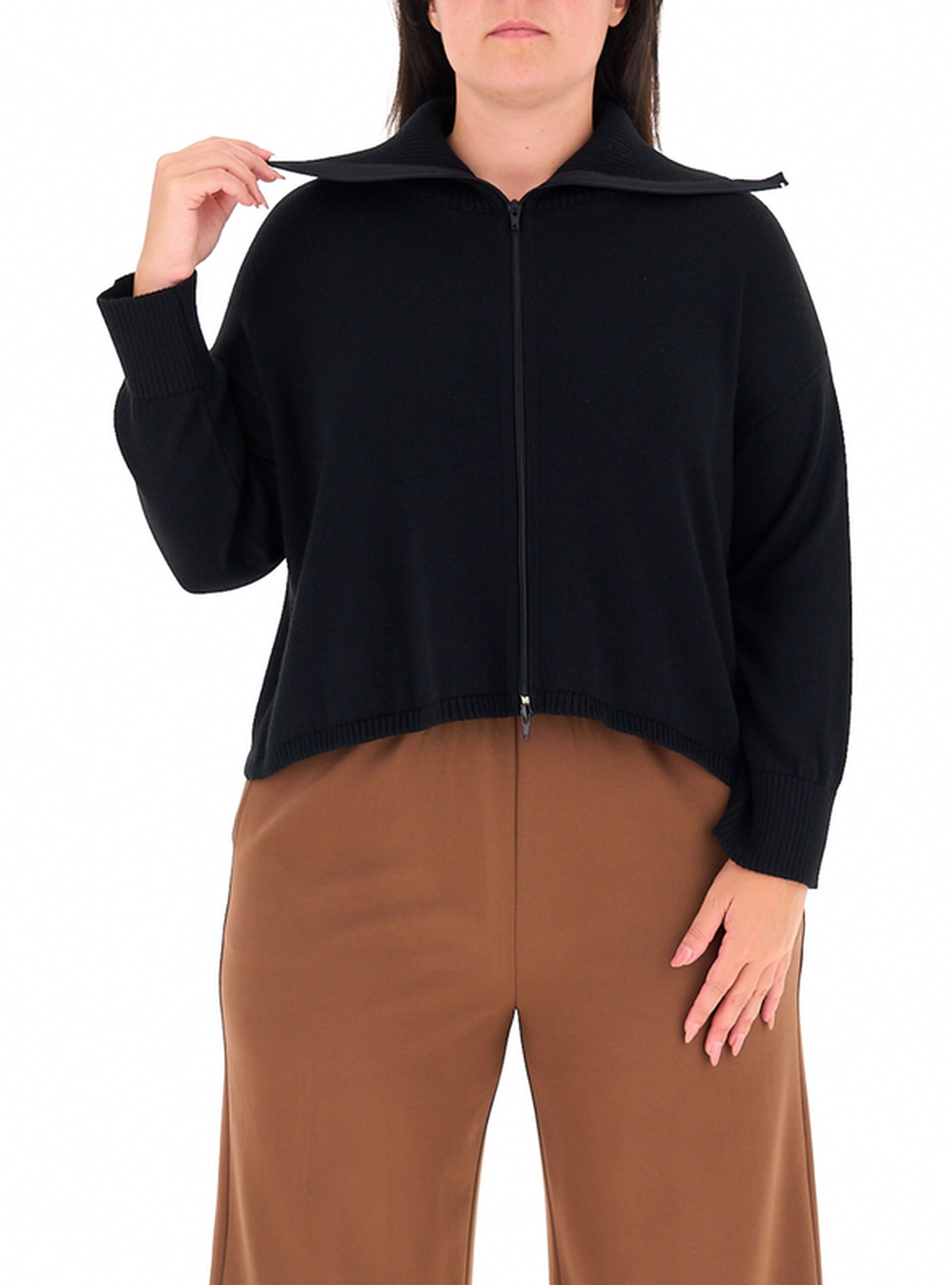 Cardigan con zip