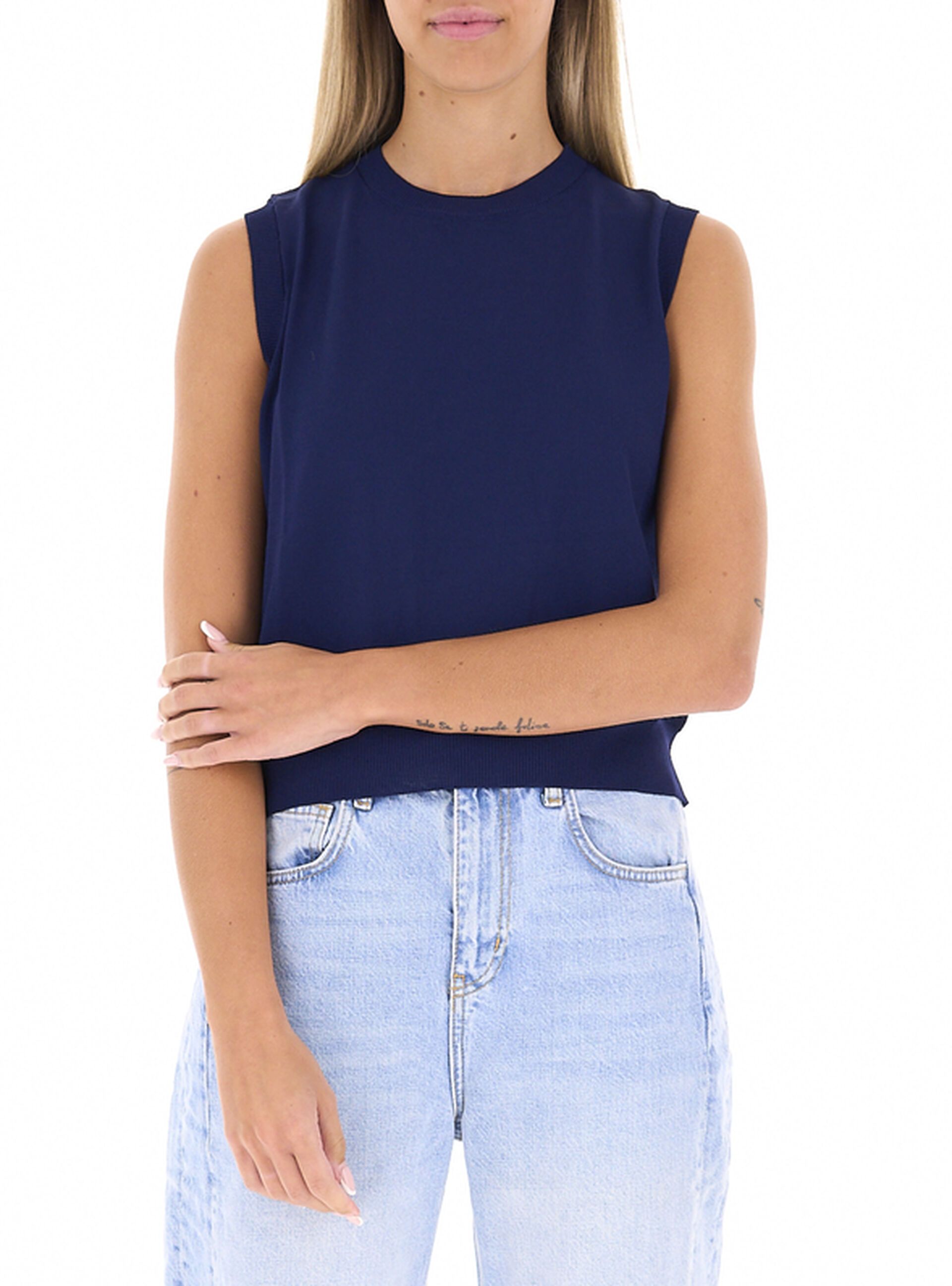Gilet misto viscosa