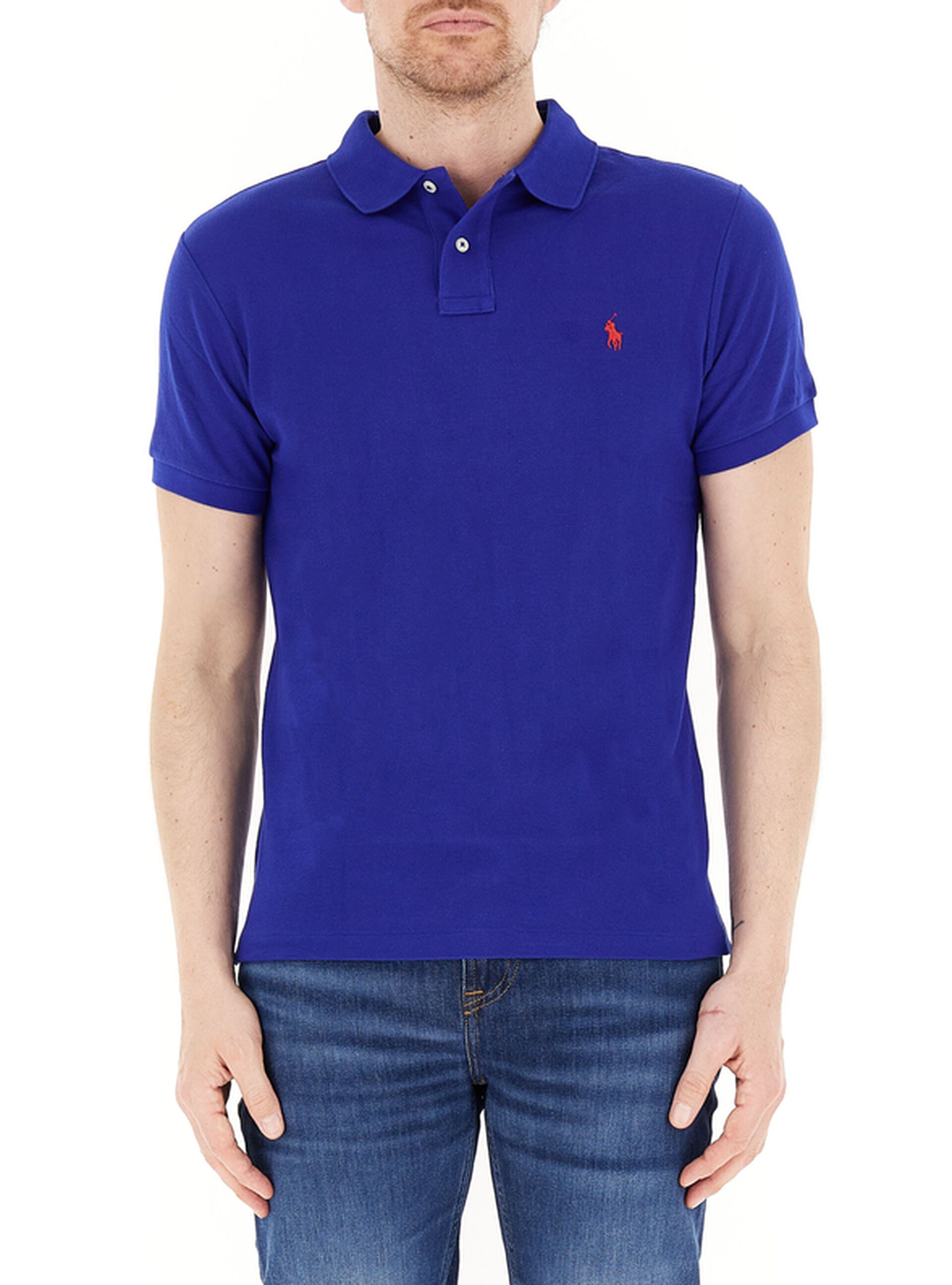 Polo slim cotone