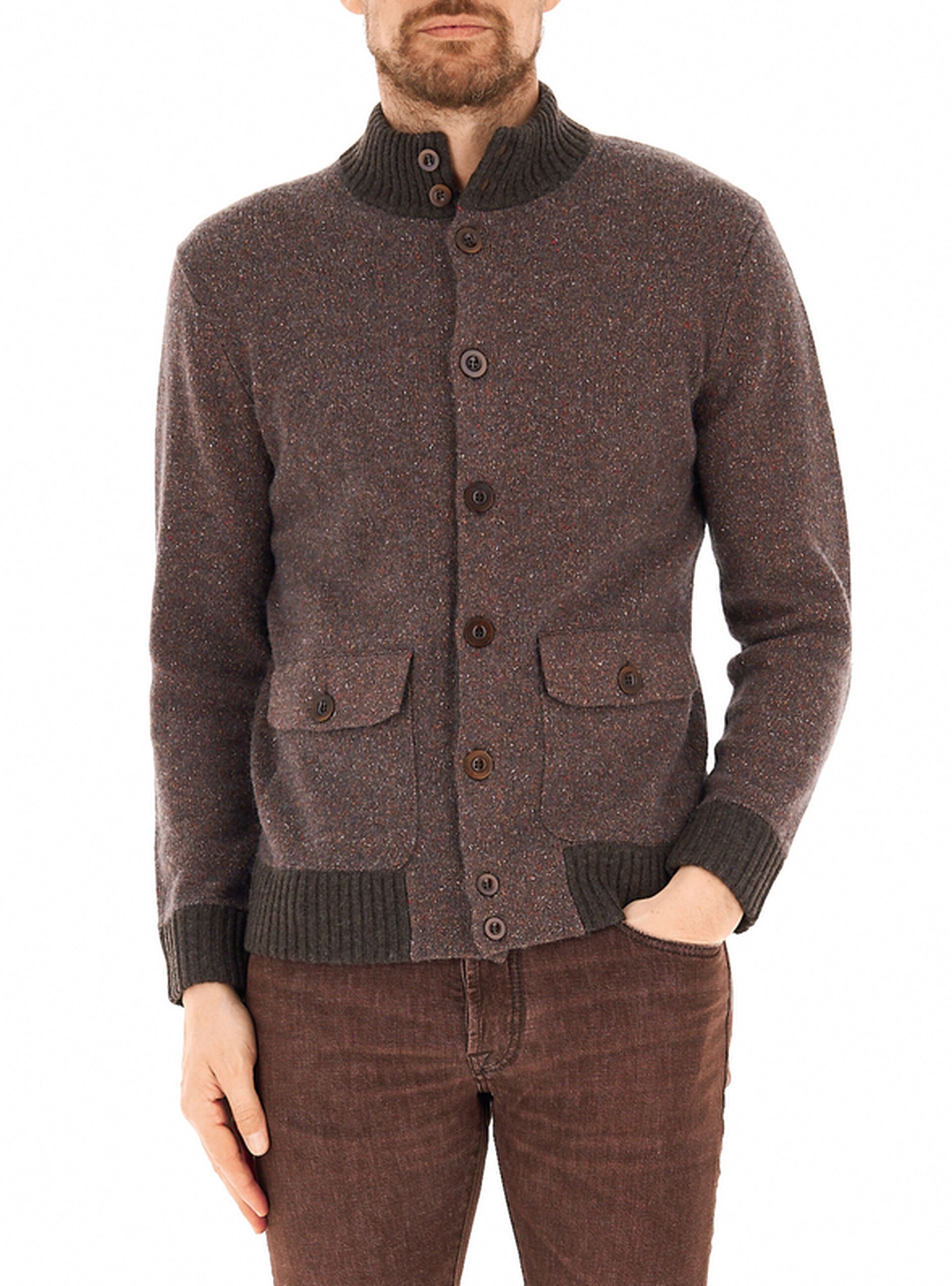 Cardigan misto lana