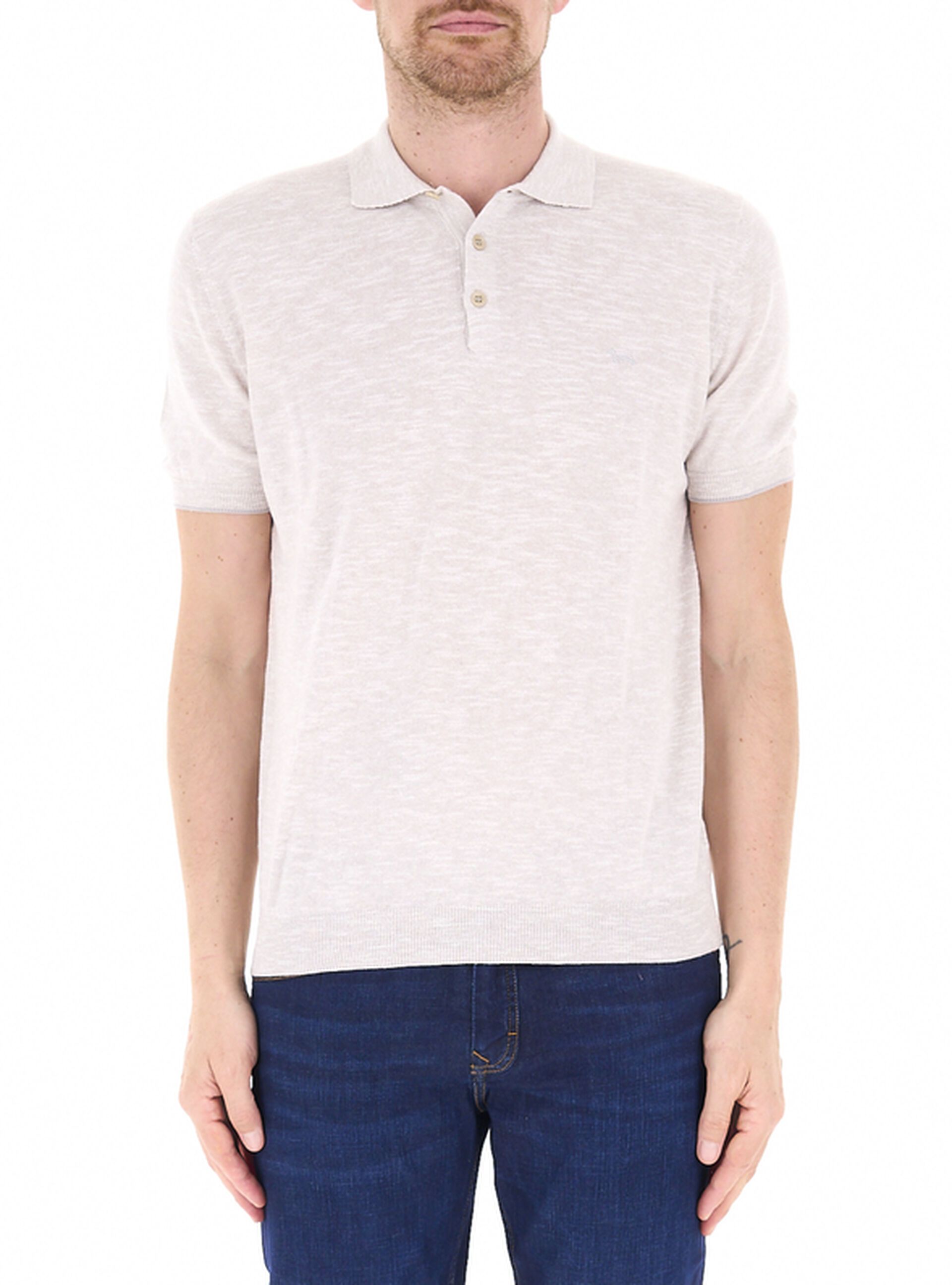 Polo misto lino