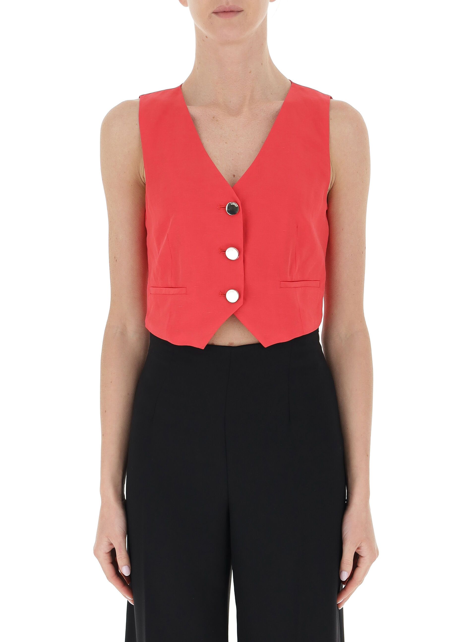 Gilet misto lino