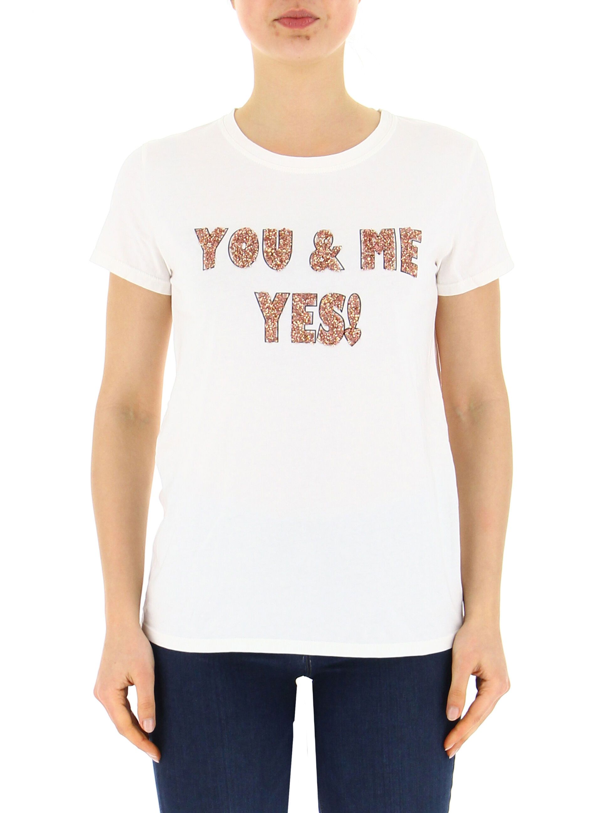 T-shirt con strass