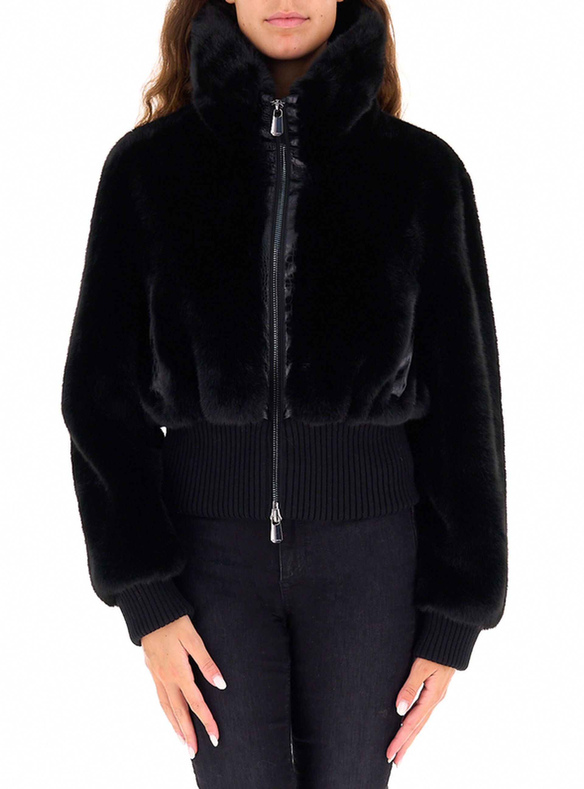 Bomber finta pelliccia