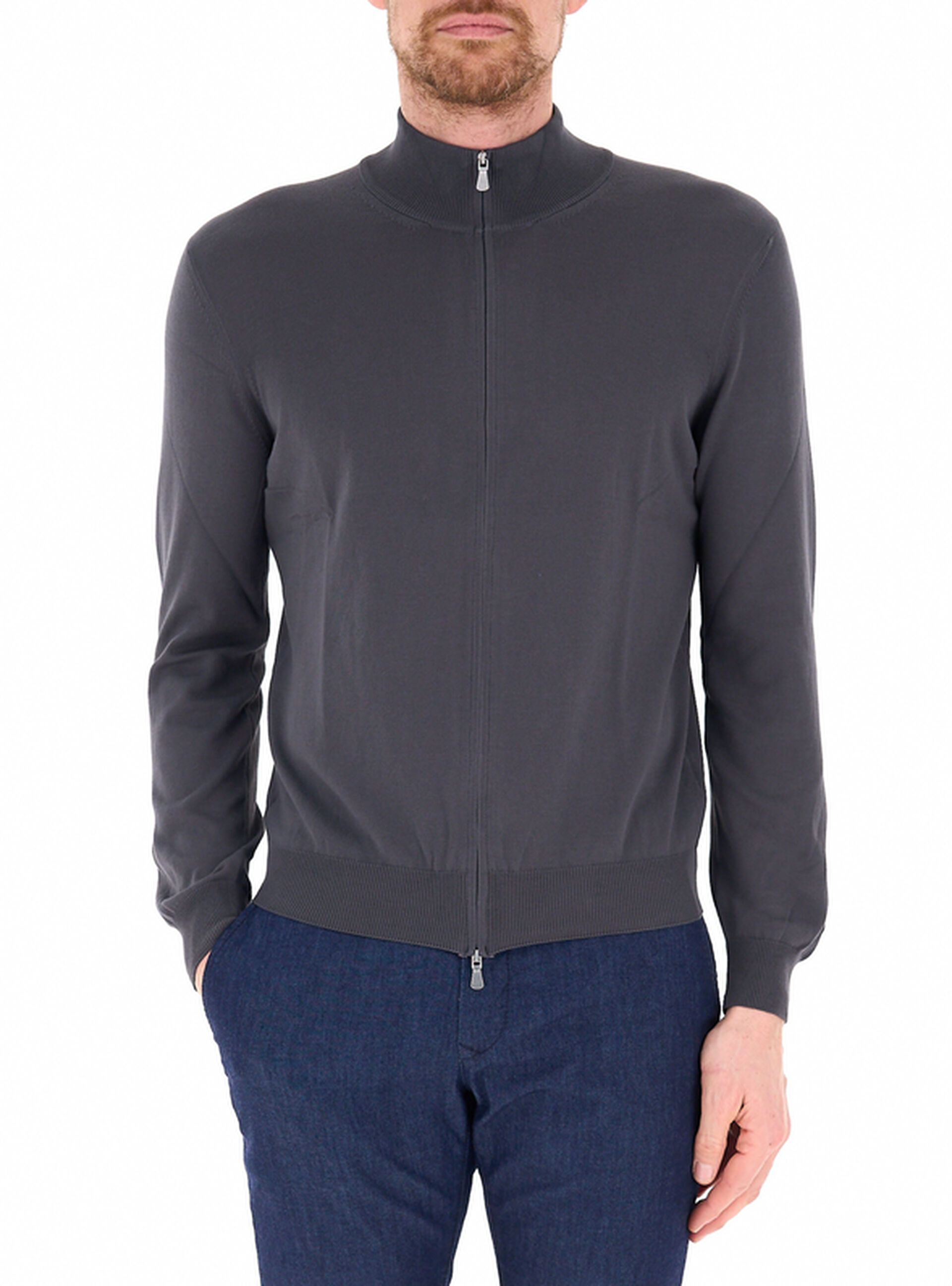Cardigan con zip