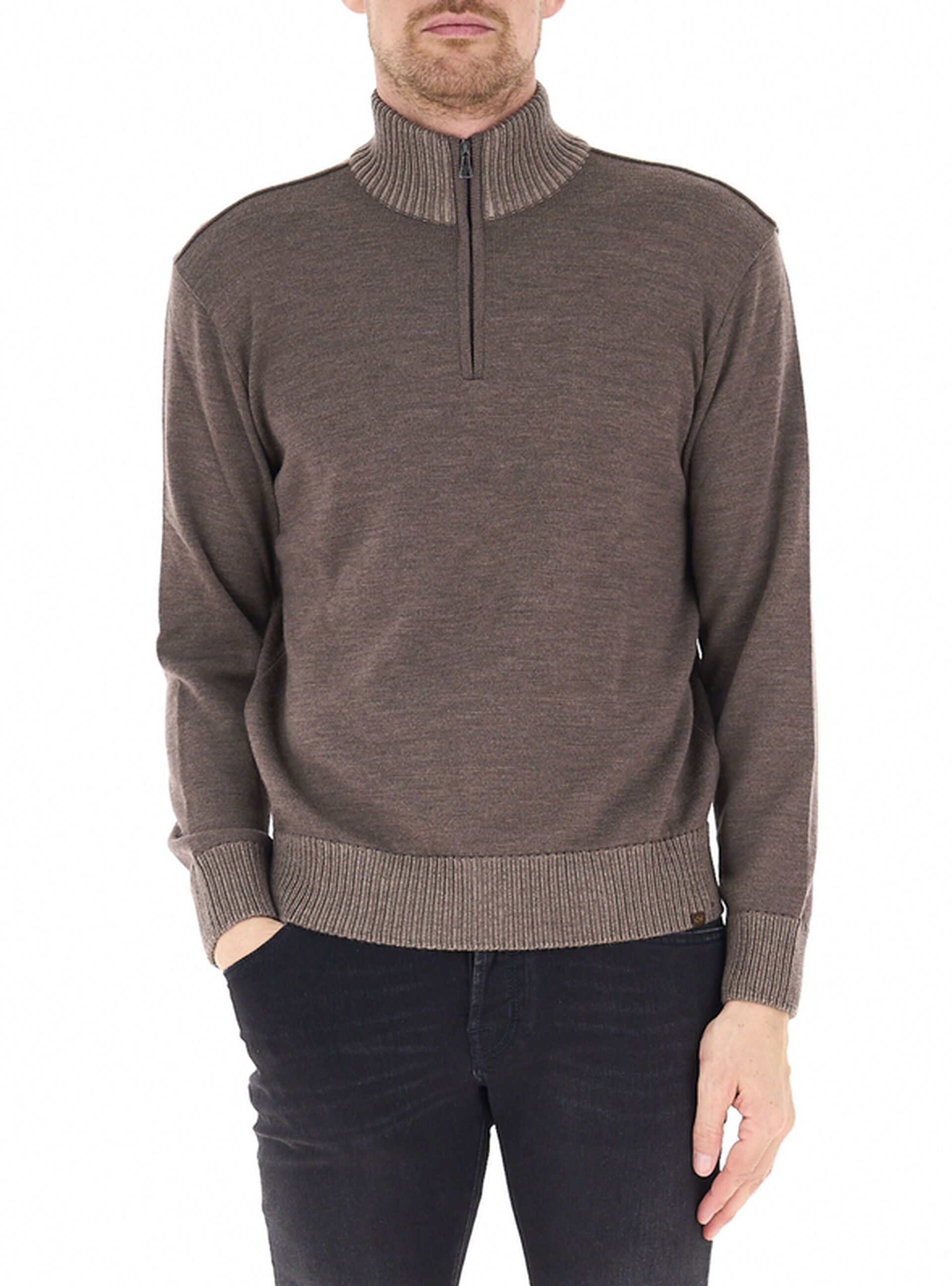 Maglione mezza zip