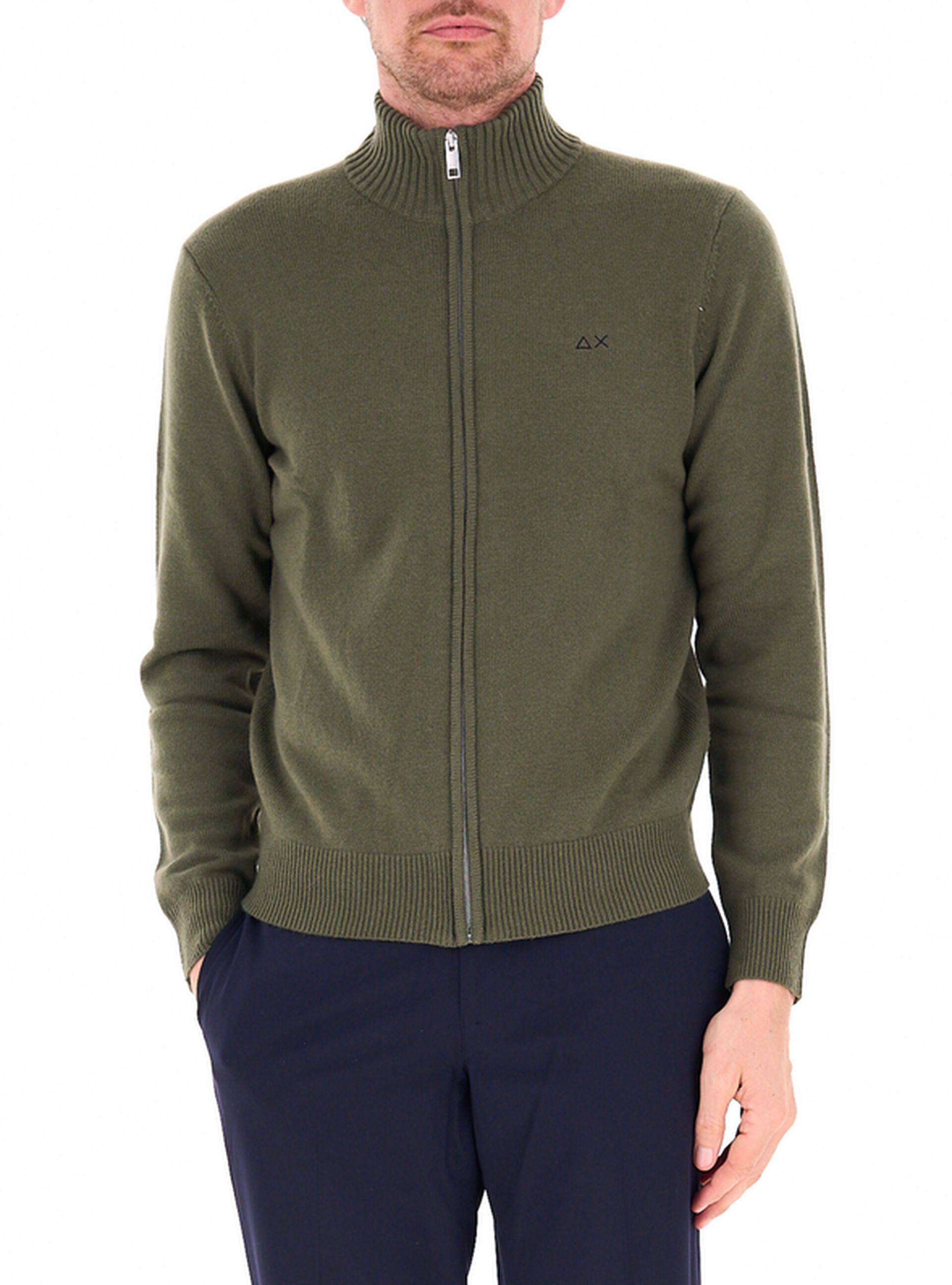 Cardigan con zip
