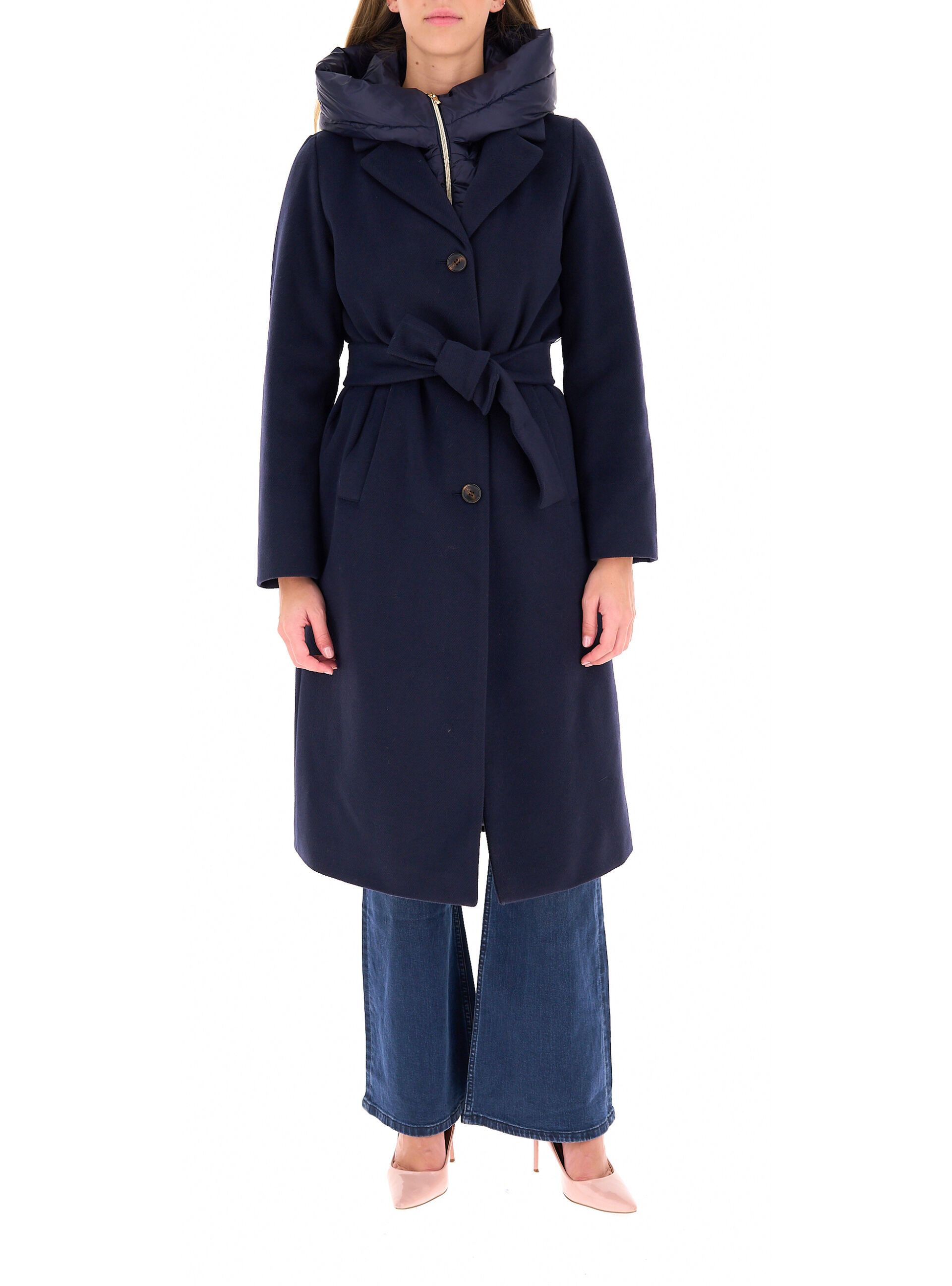 Cappotto con cintura