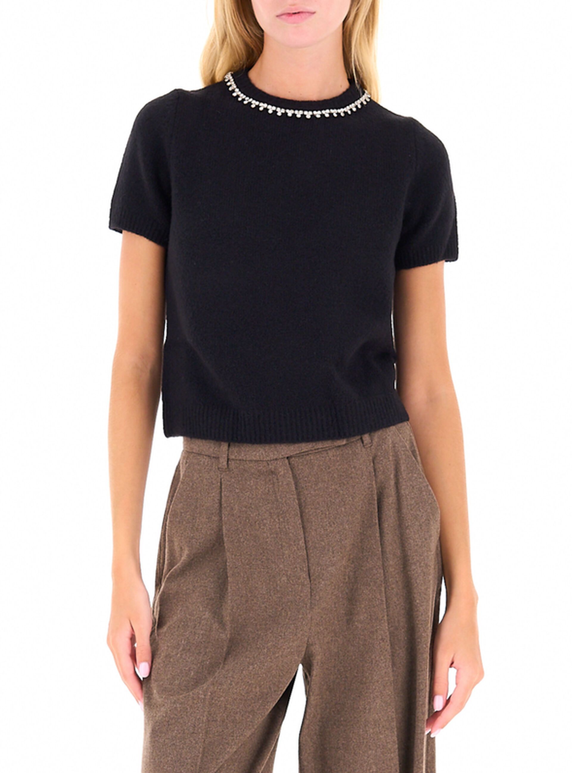 Maglione con strass