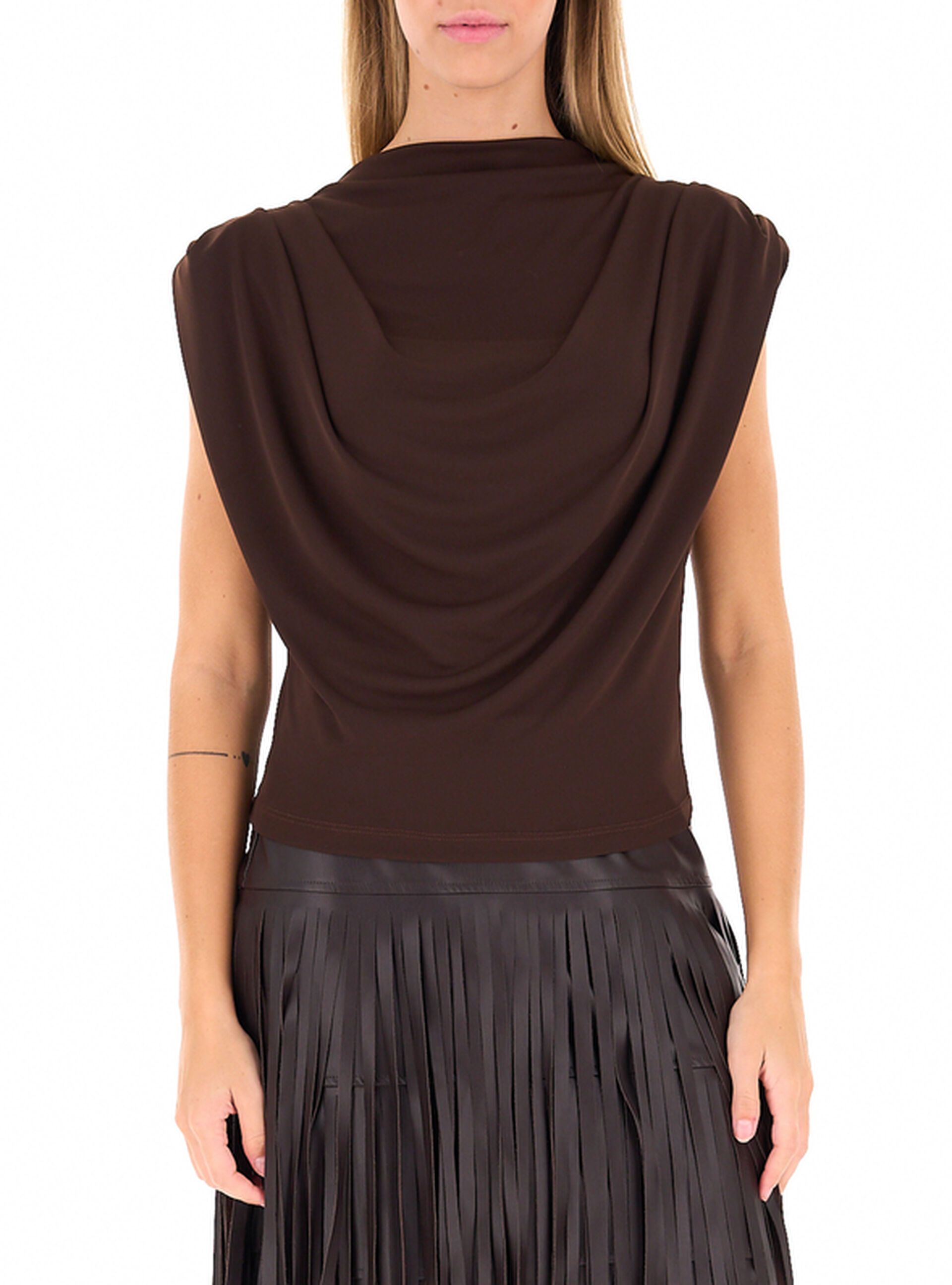 Top con drappeggio
