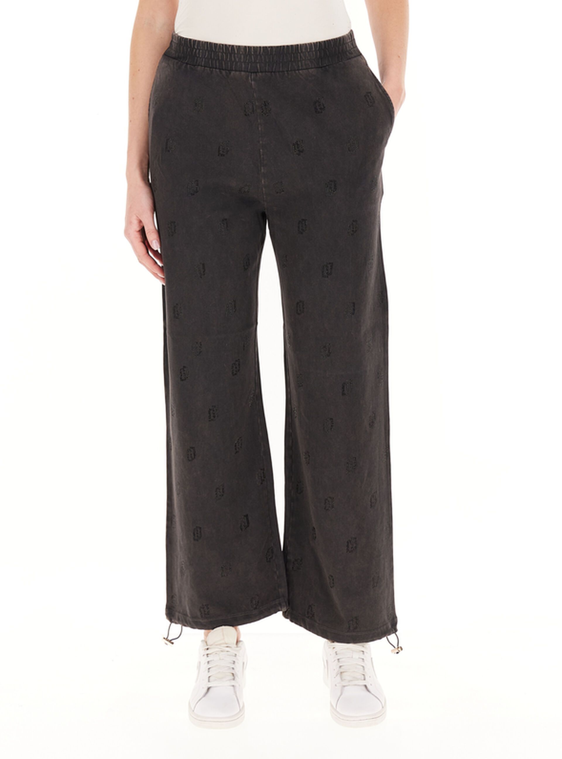 Pantaloni con strass
