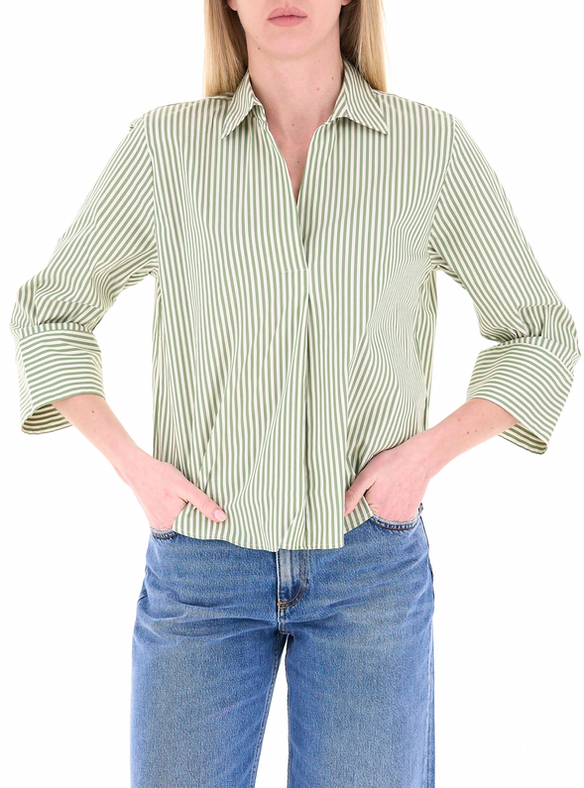 Blusa misto cotone
