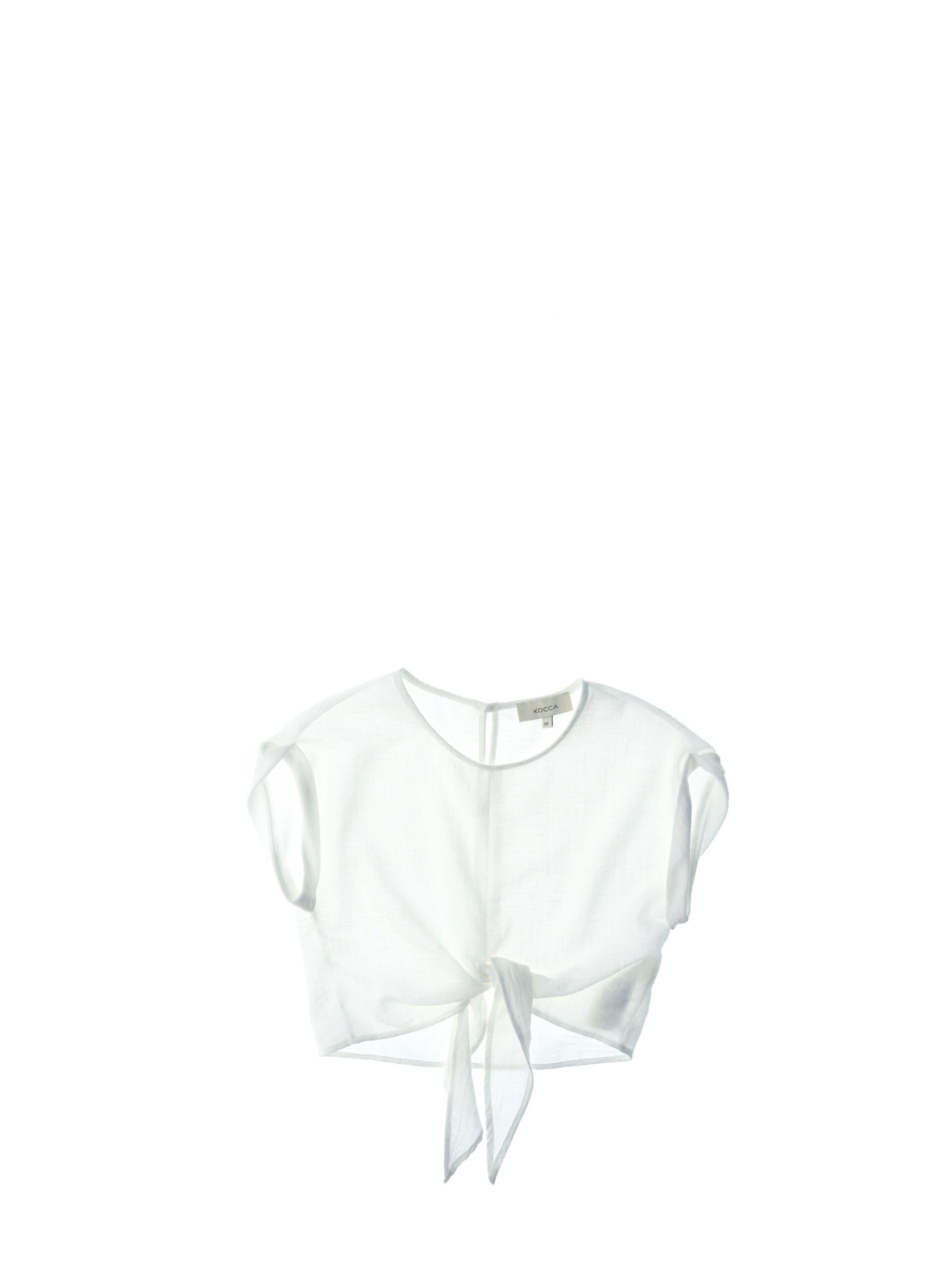 Blusa girocollo cropped