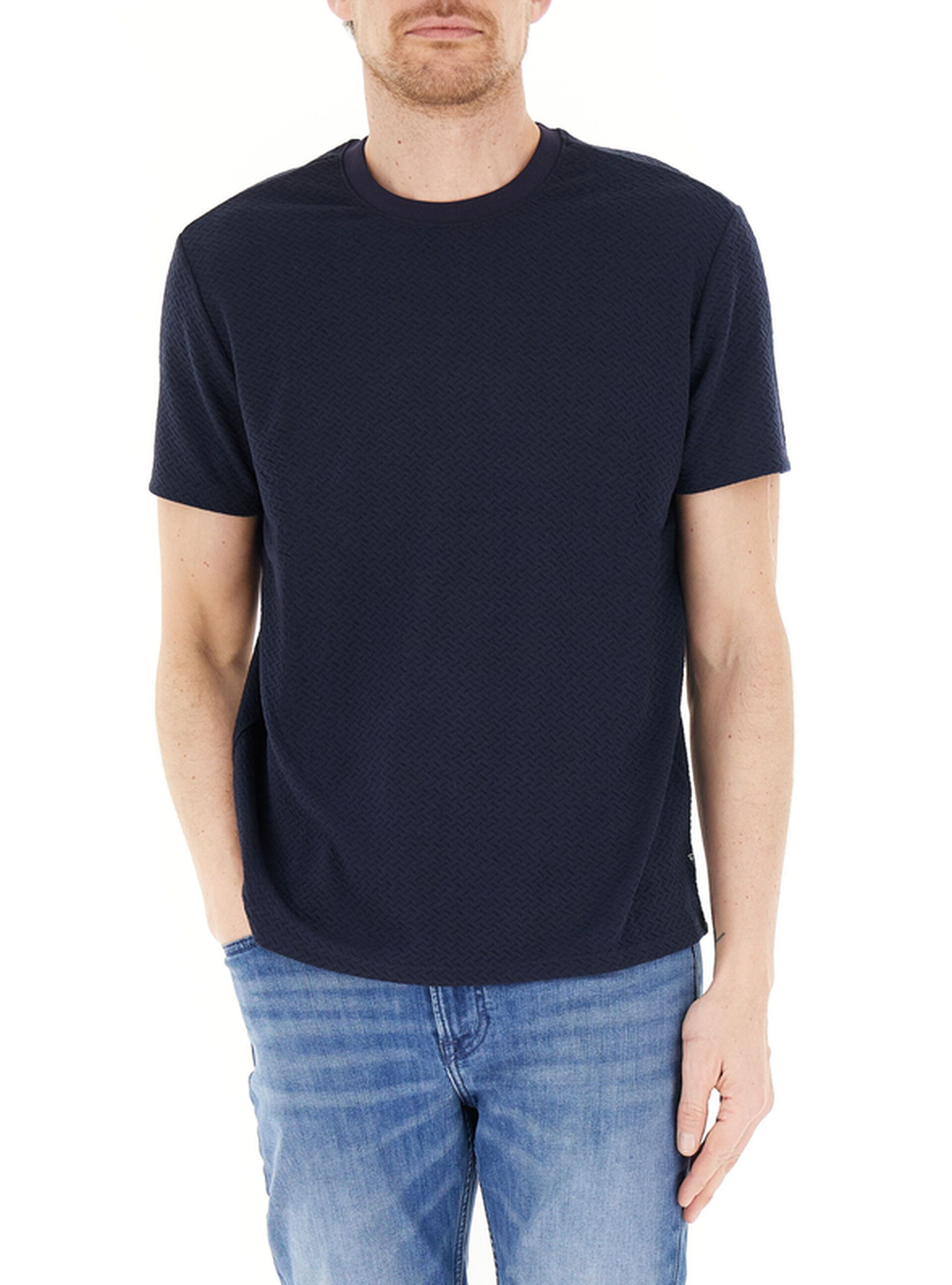 T-shirt tessuto lavorato