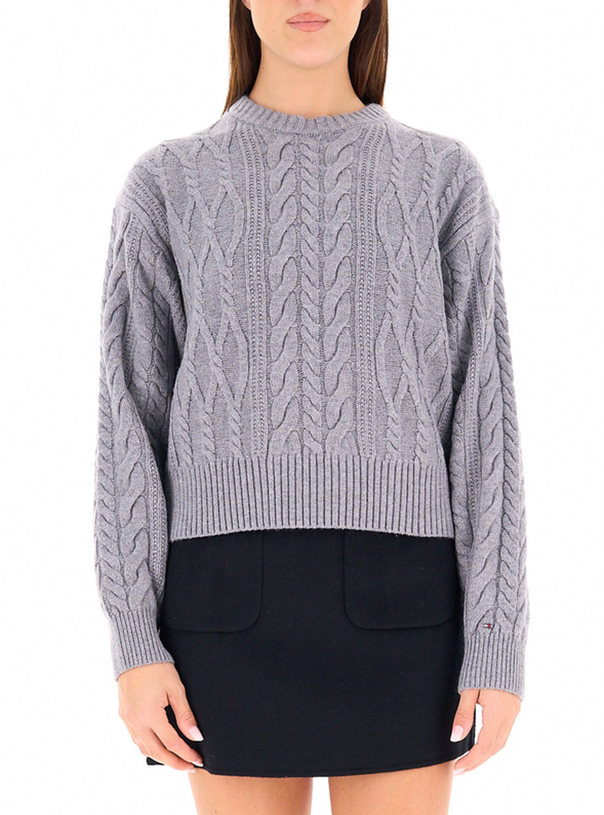 Maglione a trecce