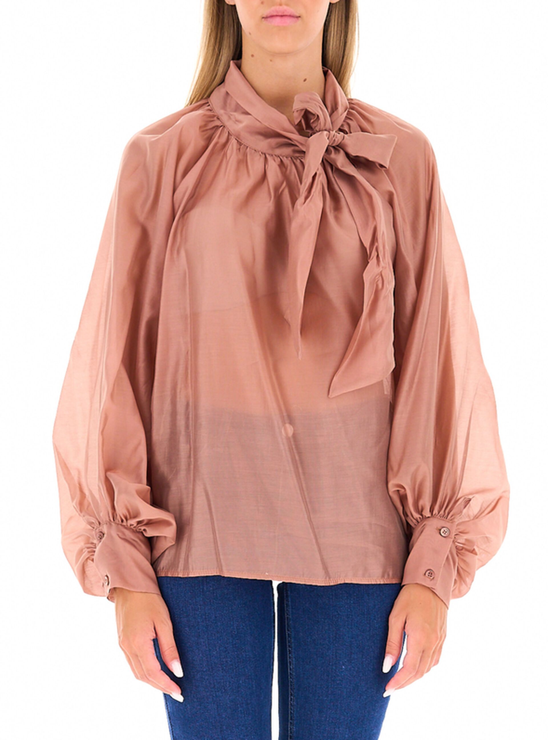 Blusa con fiocco