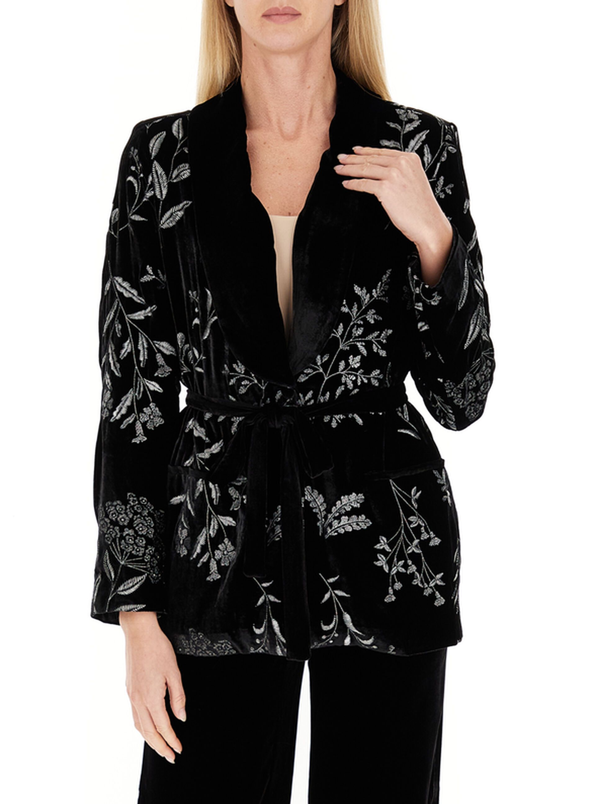 Blazer con velluto