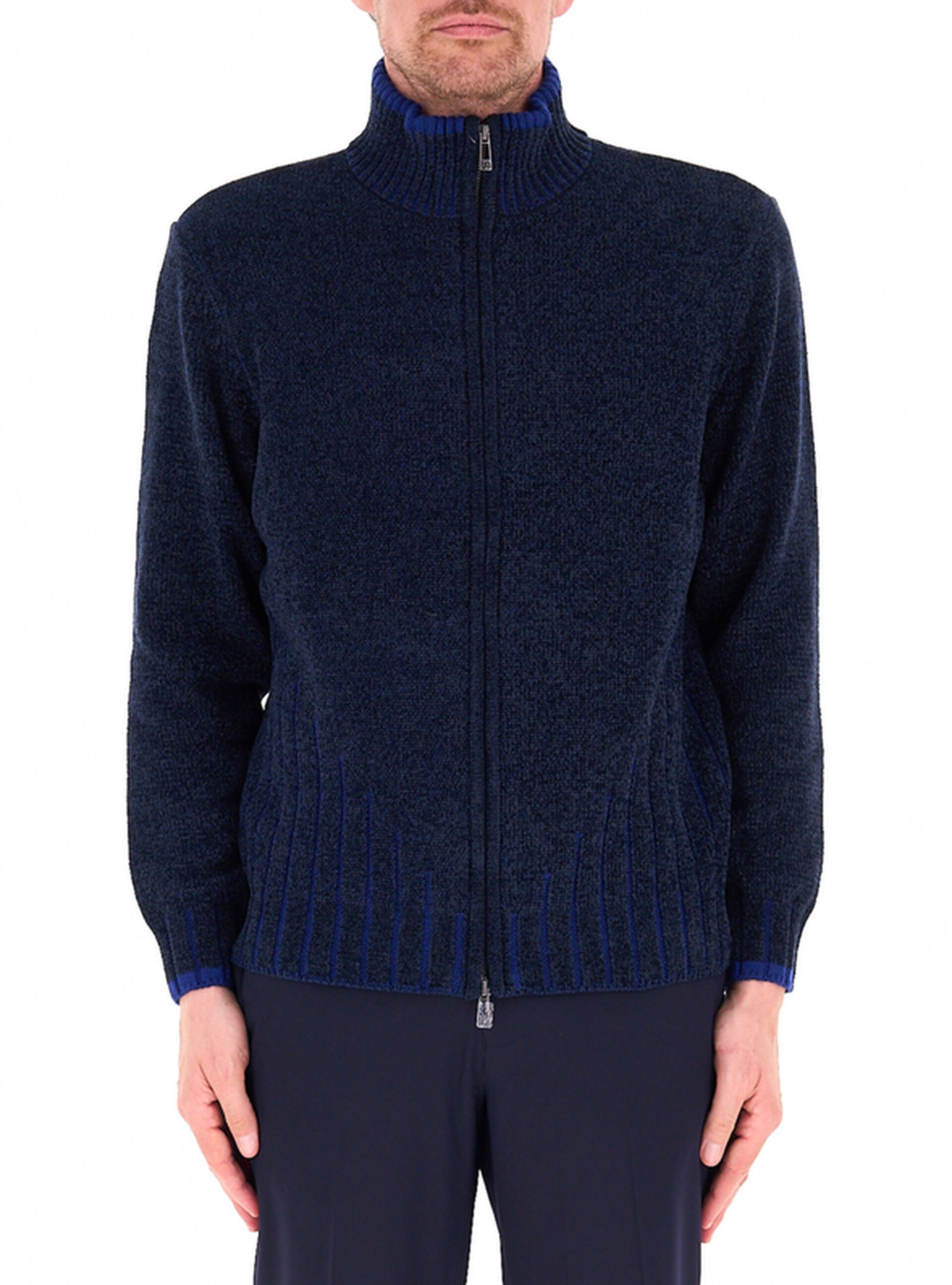 Cardigan con zip