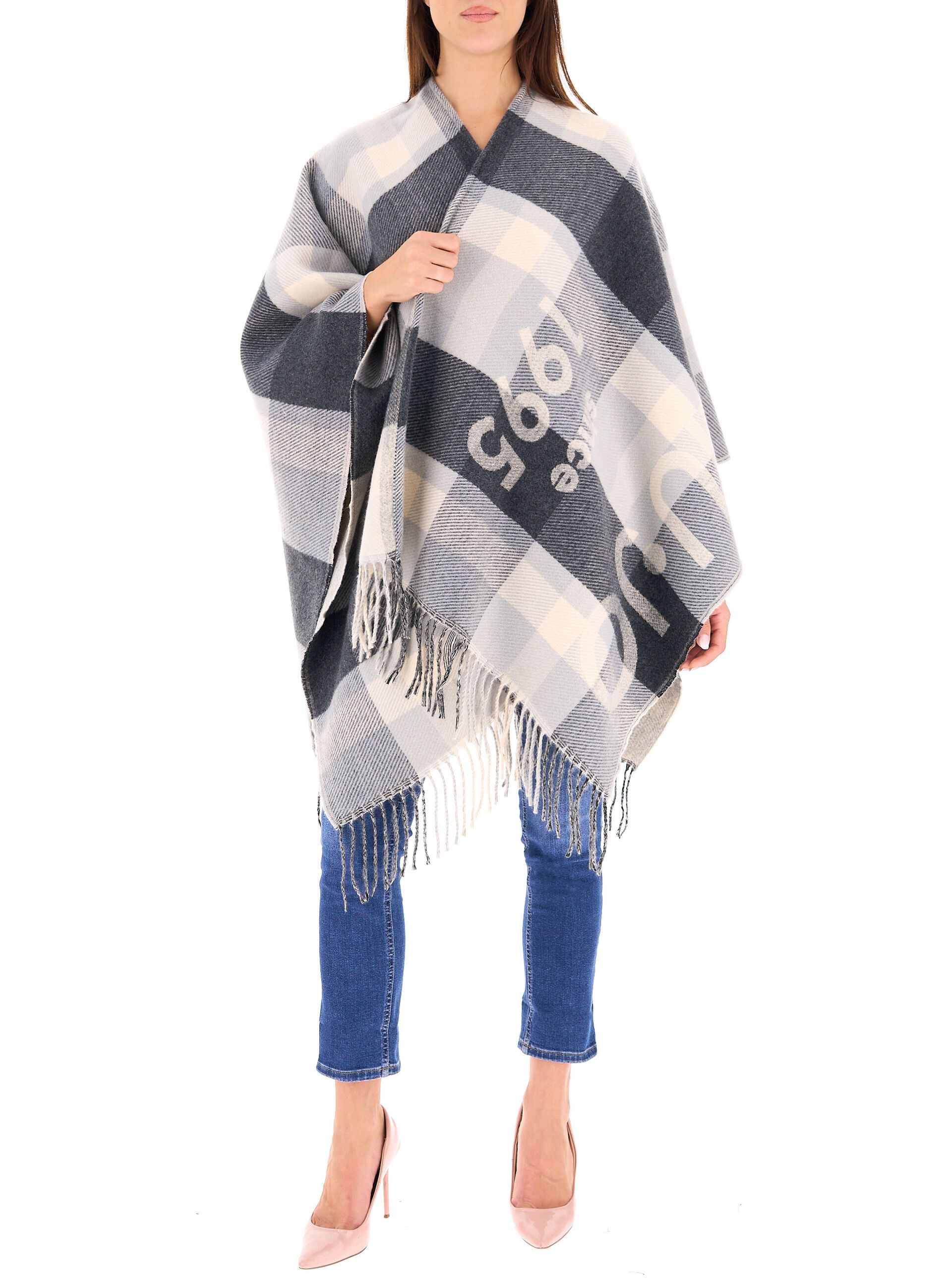 Poncho con frange