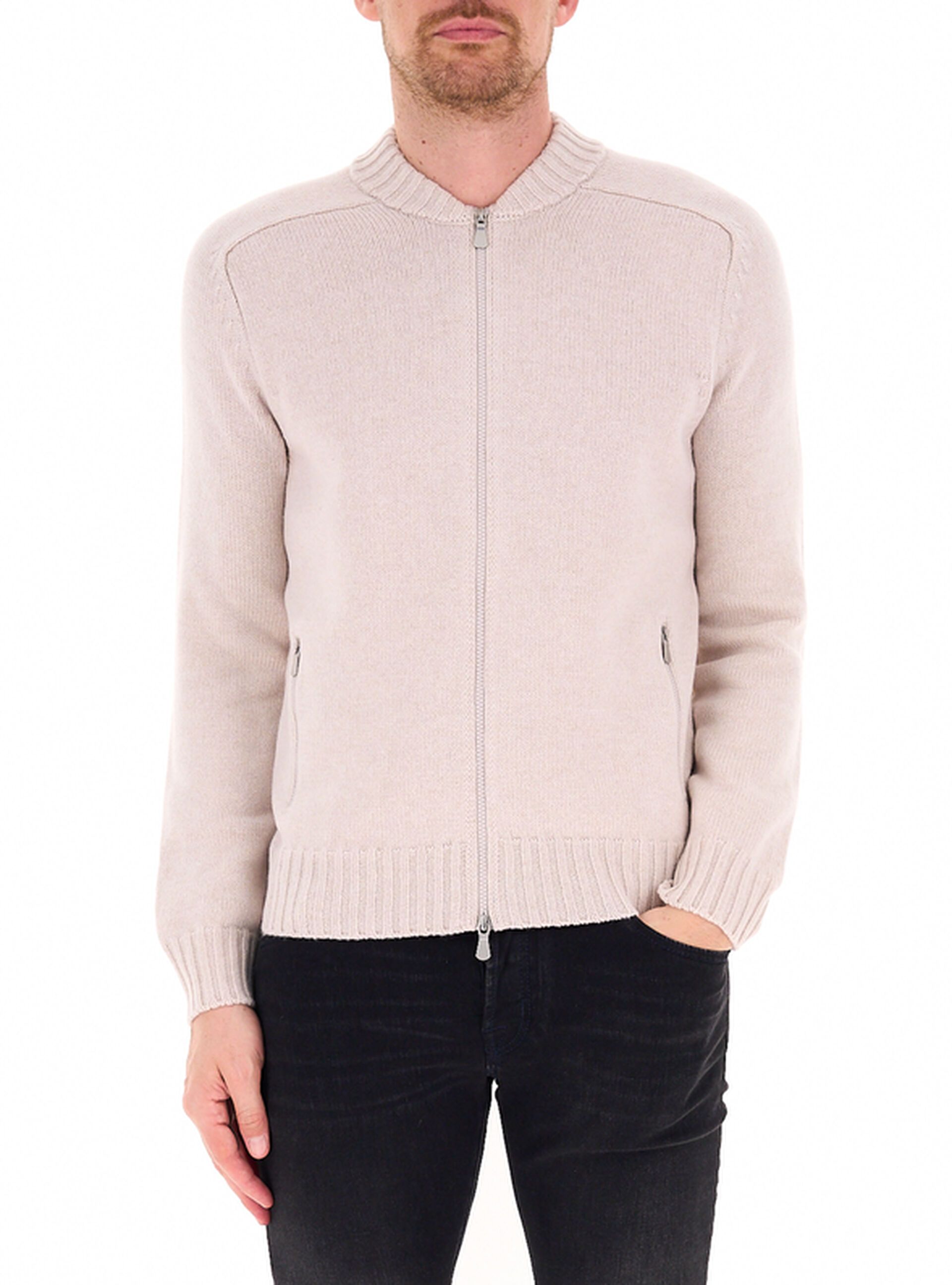 Cardigan con zip