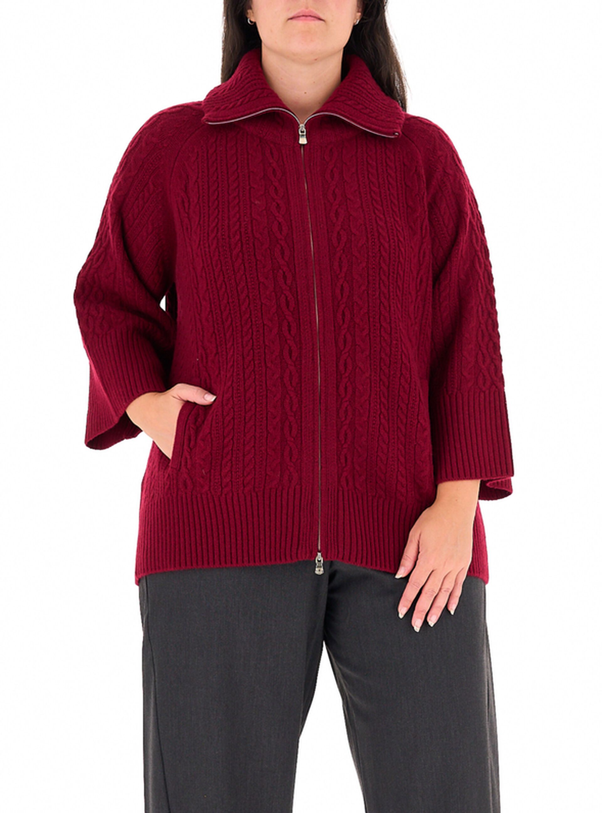 Cardigan con zip