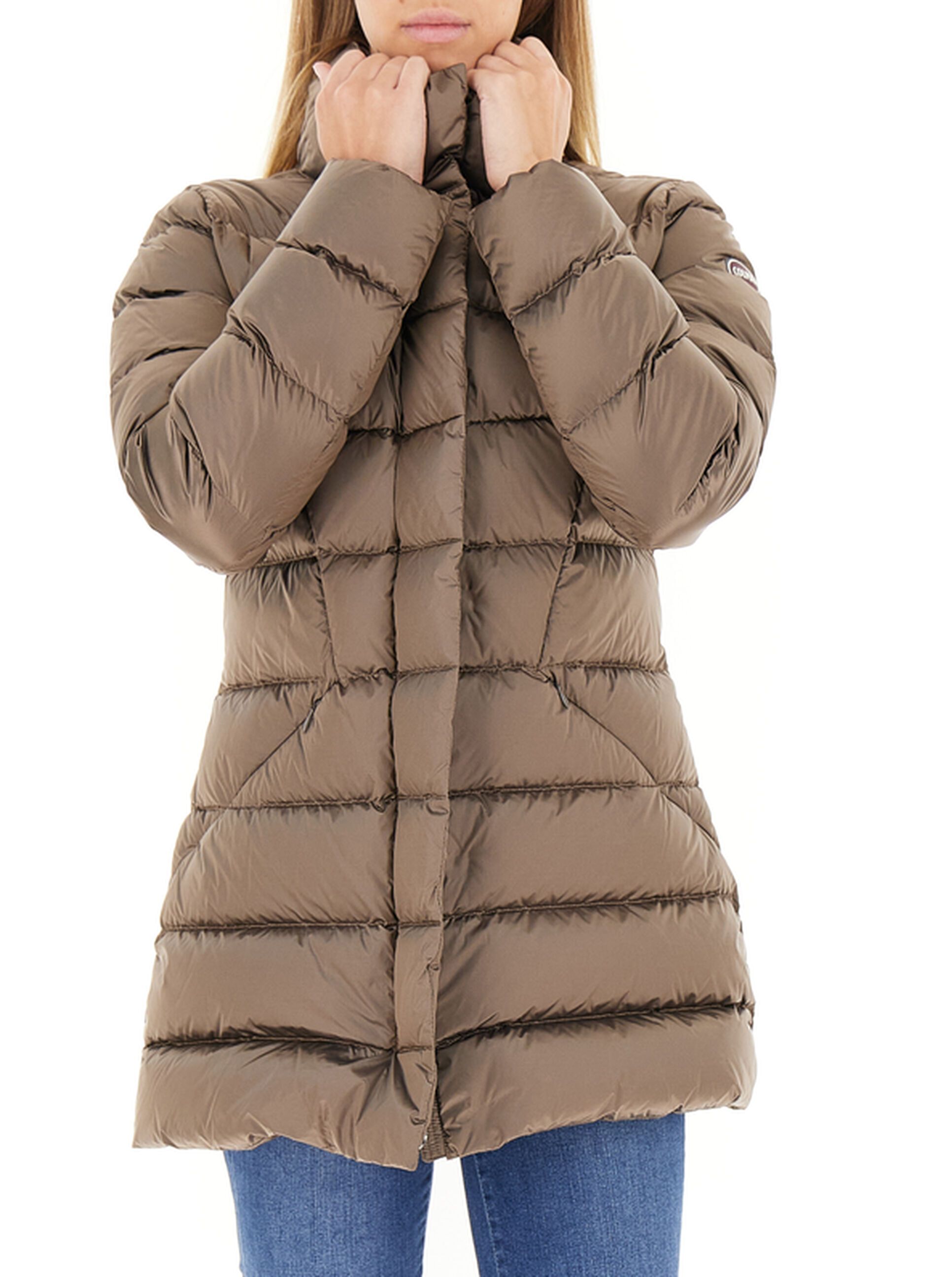 Piumino collo alto
