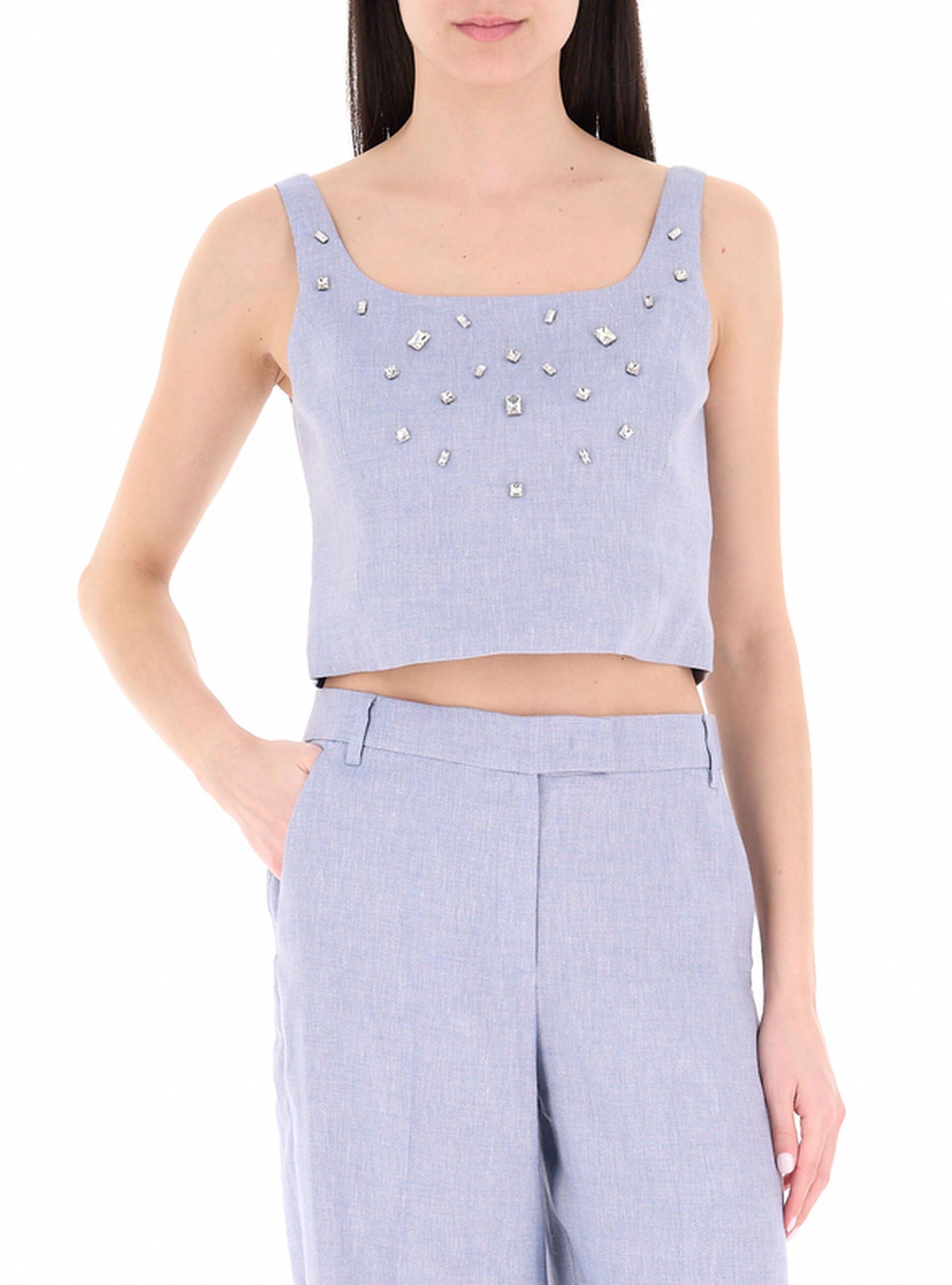 Top con strass