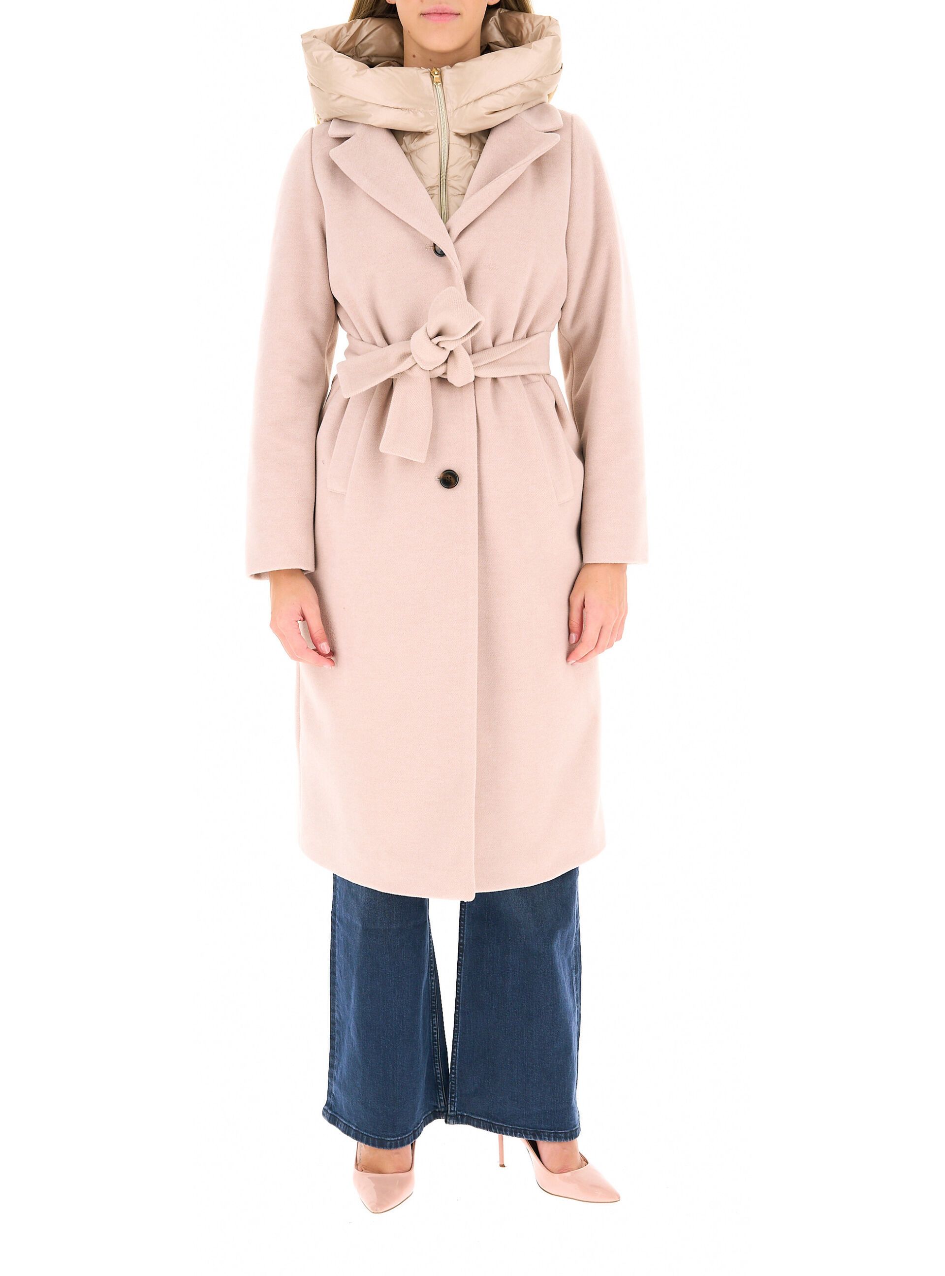 Cappotto con cintura