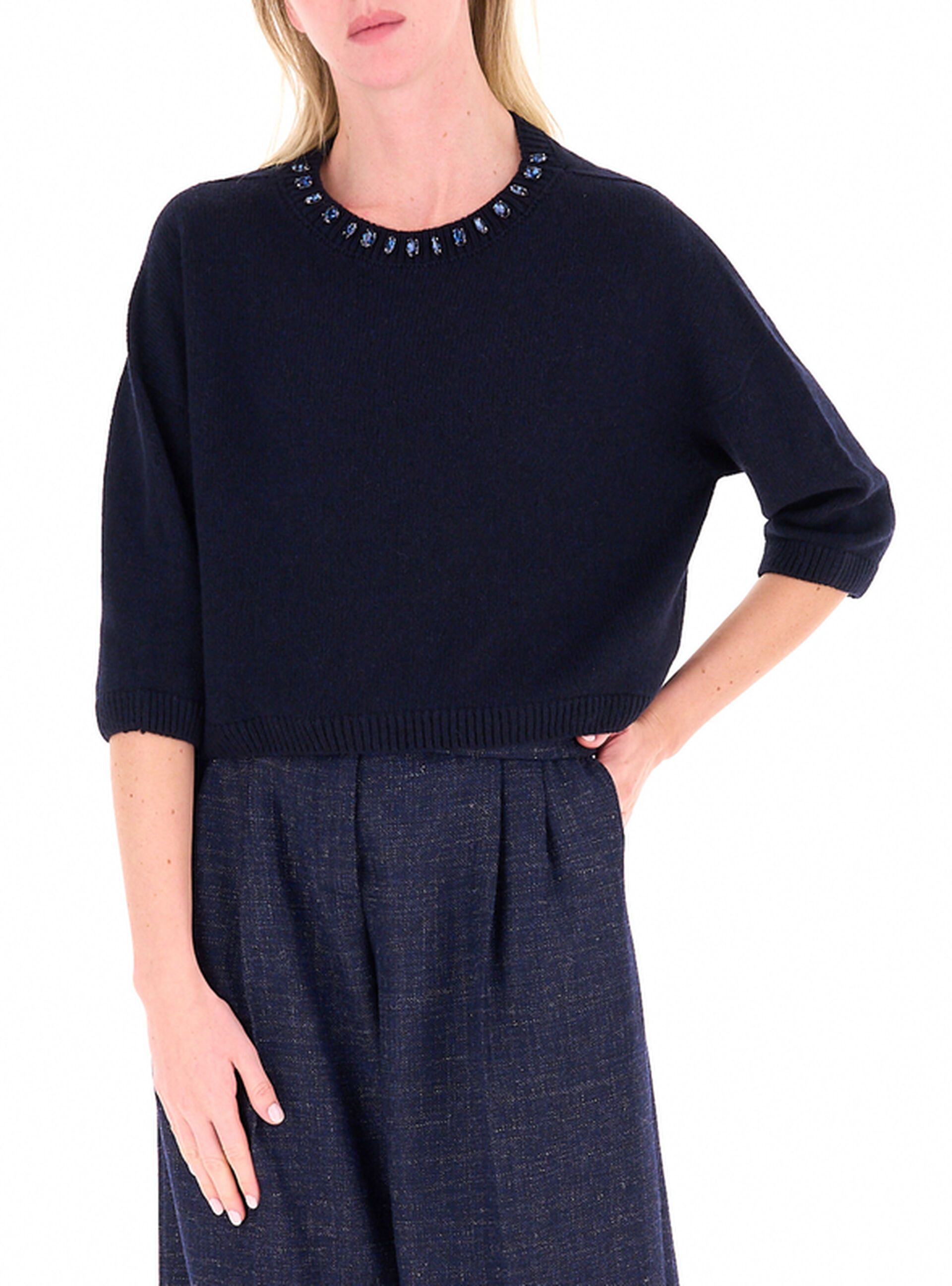 Maglione con strass