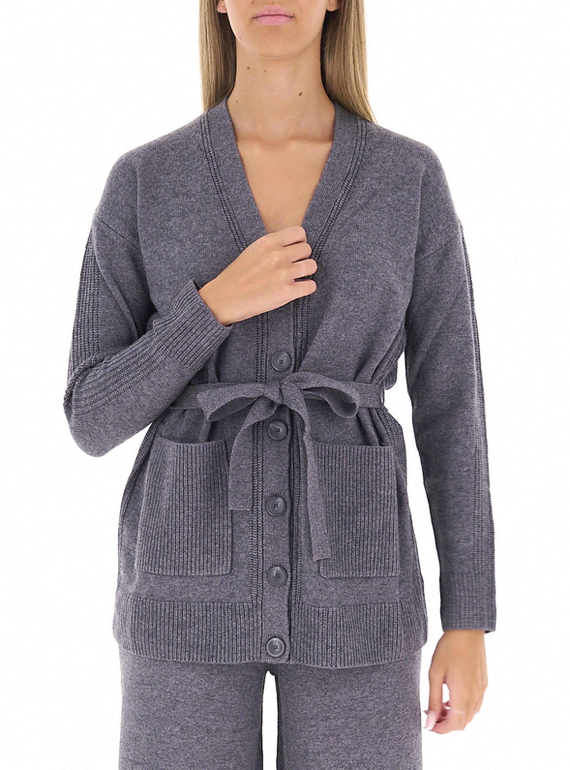 Cardigan con cintura