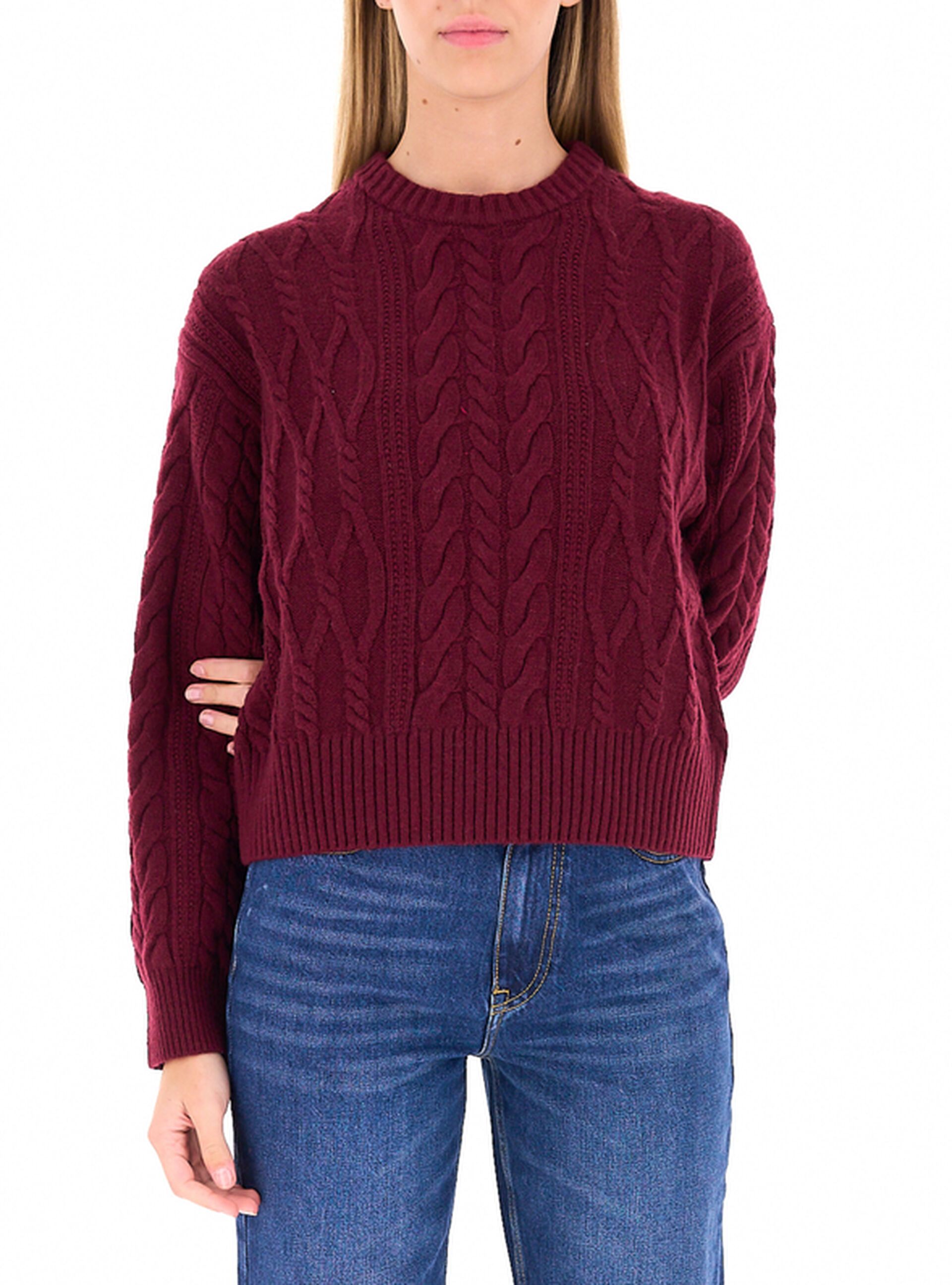 Maglione a trecce