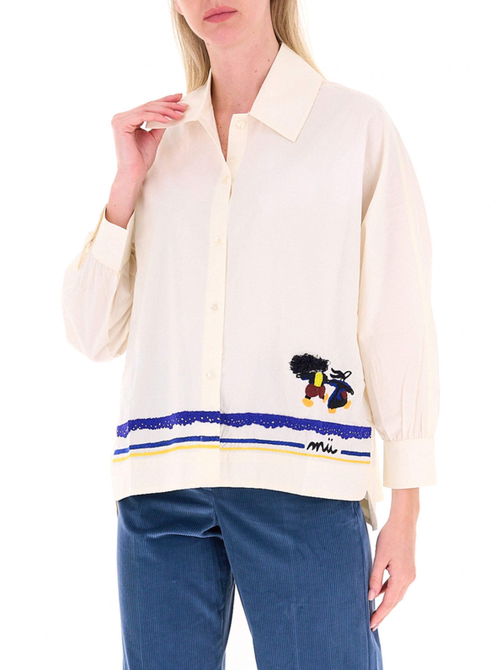 Camicia con inserti