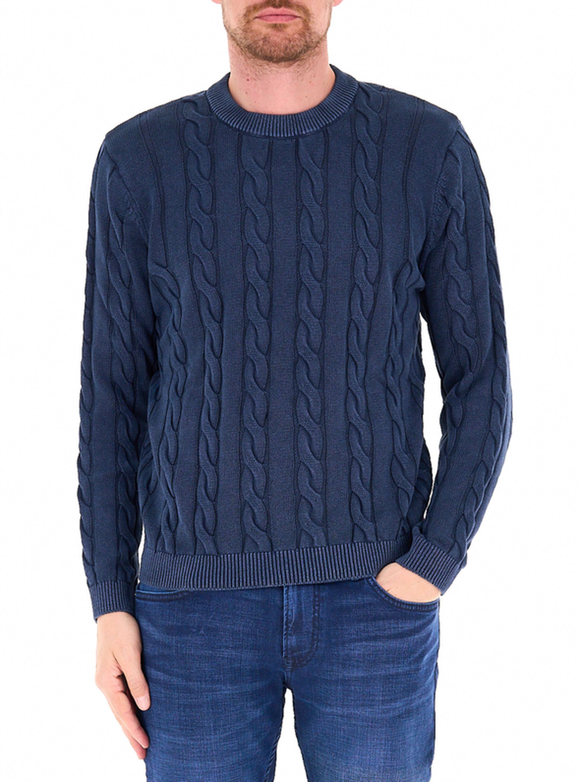 Maglione a trecce