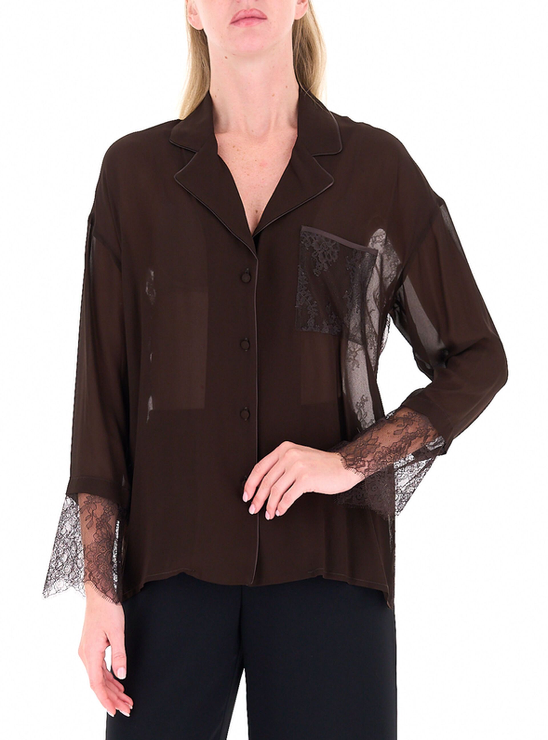 Camicia con pizzo