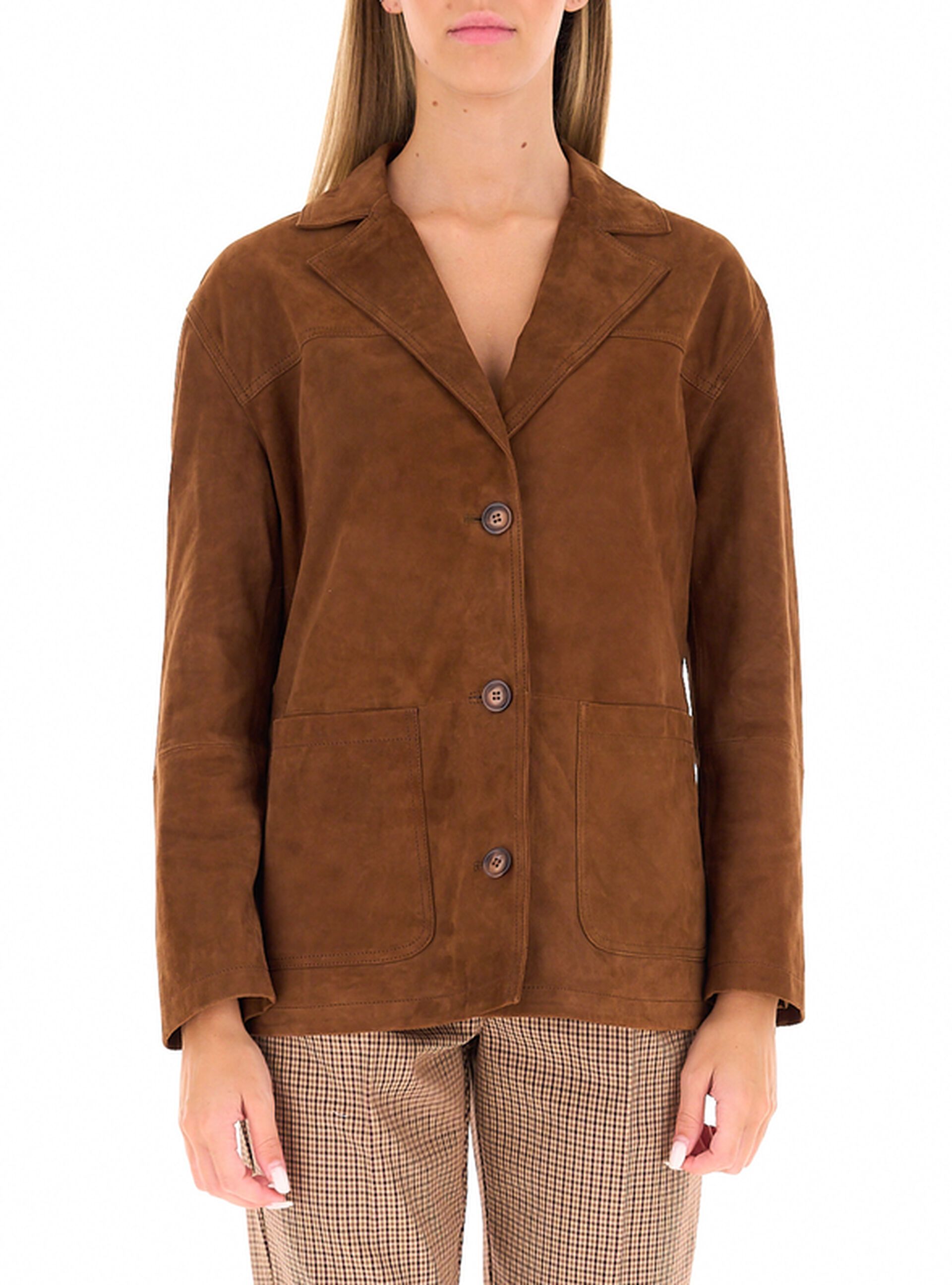 Blazer in pelle